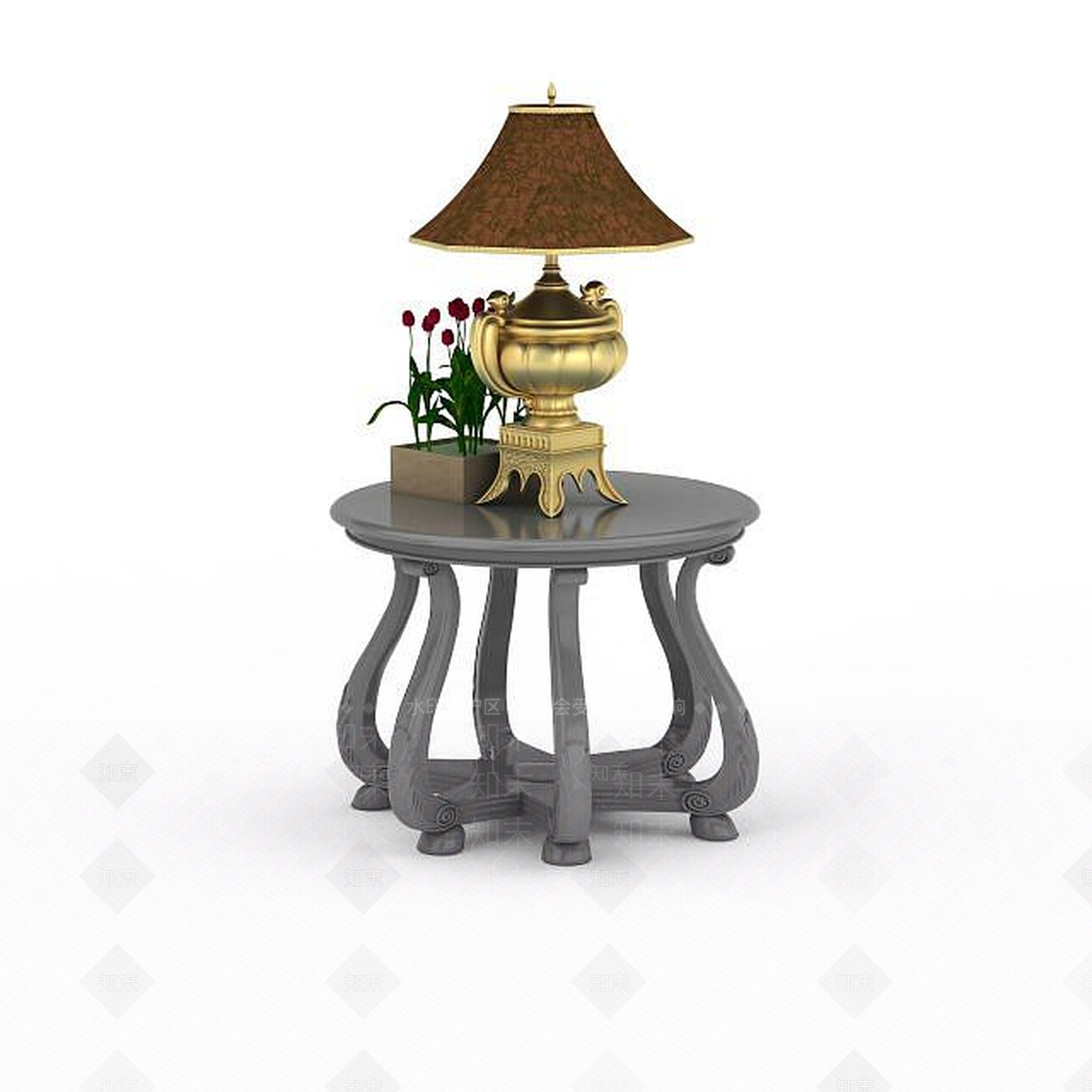 现代简约边几3D模型下载【ID:1195748131】