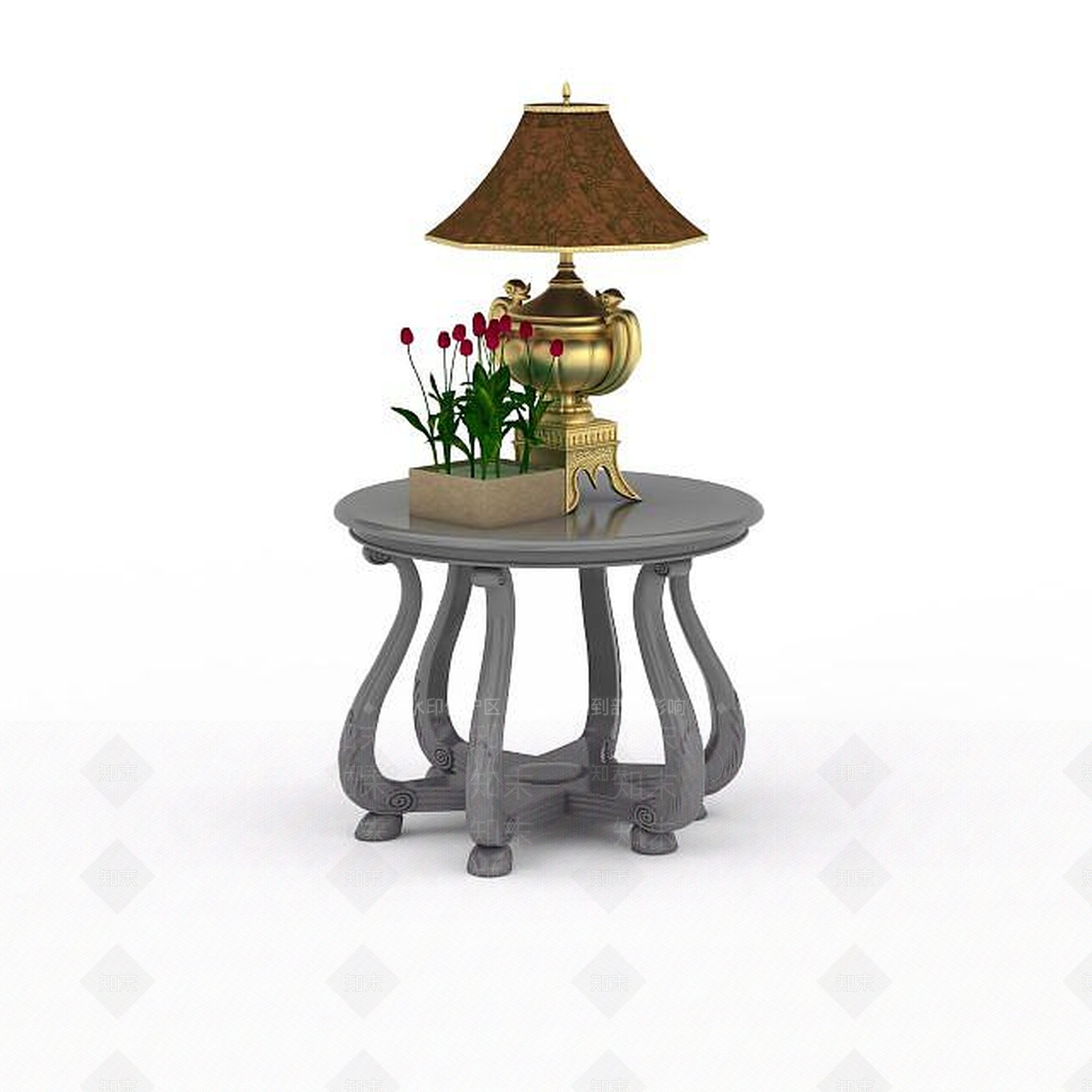 现代简约边几3D模型下载【ID:1195748131】