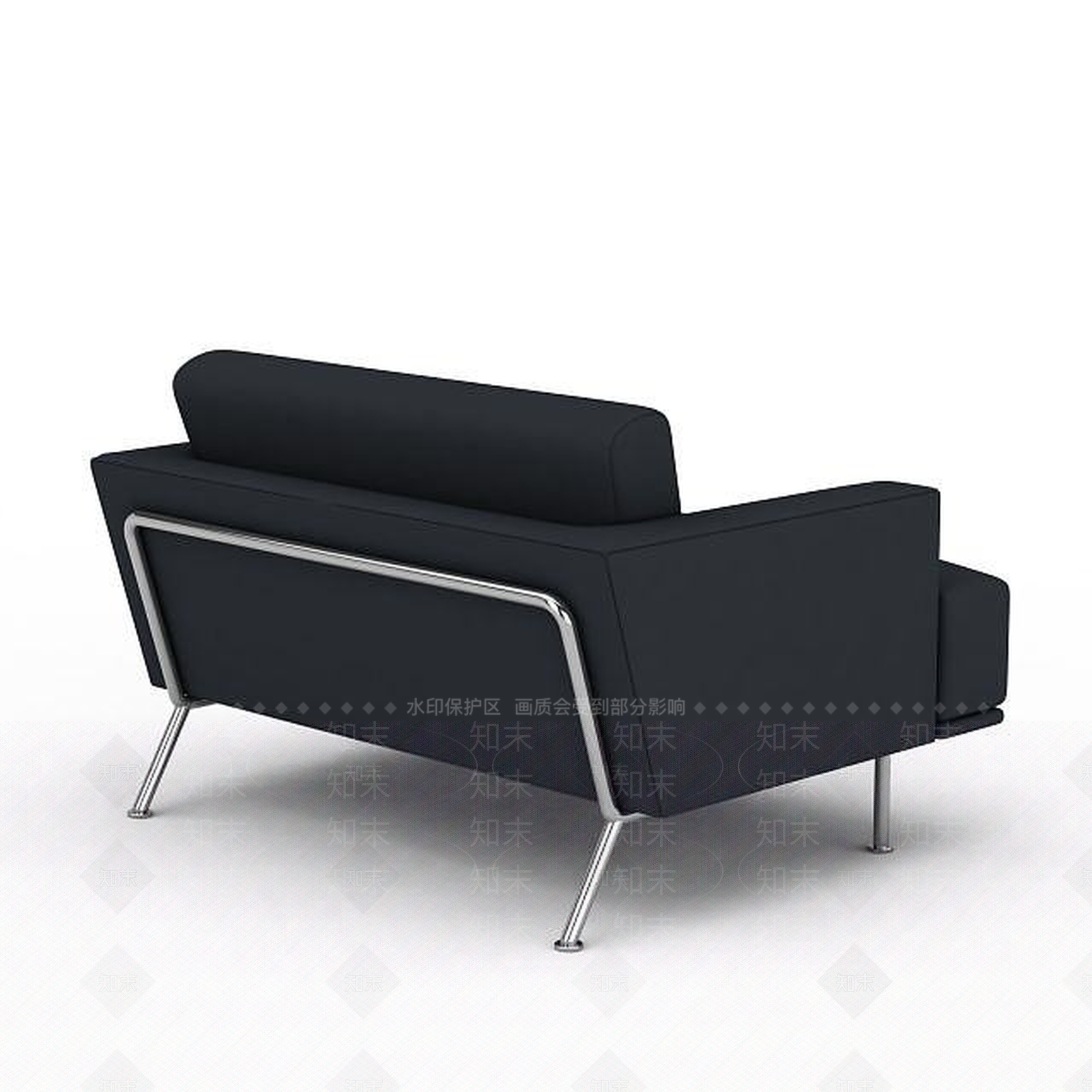 现代布艺单人沙发3D模型下载【ID:1195748869】