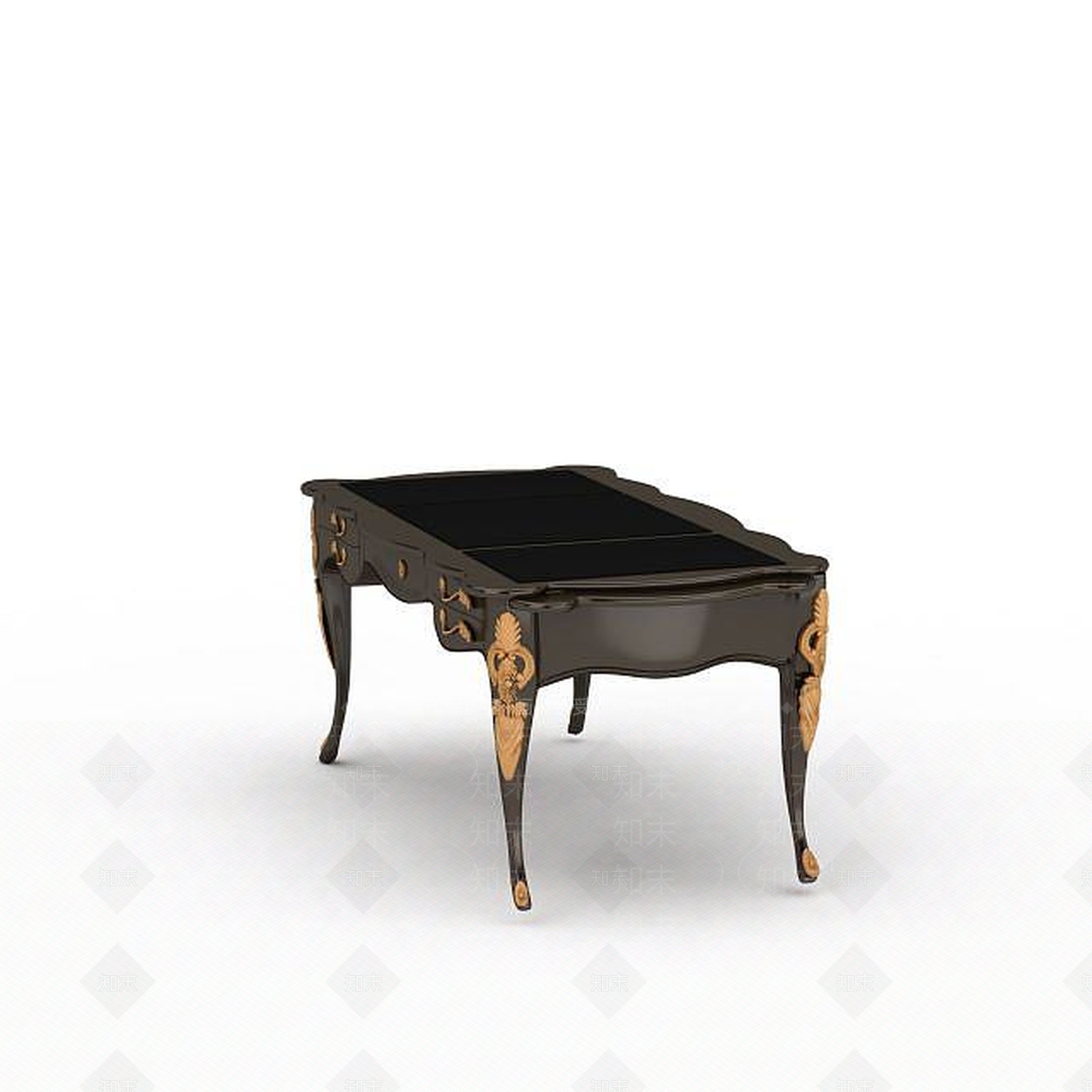 现代简约书桌椅组合3D模型下载【ID:1195749934】