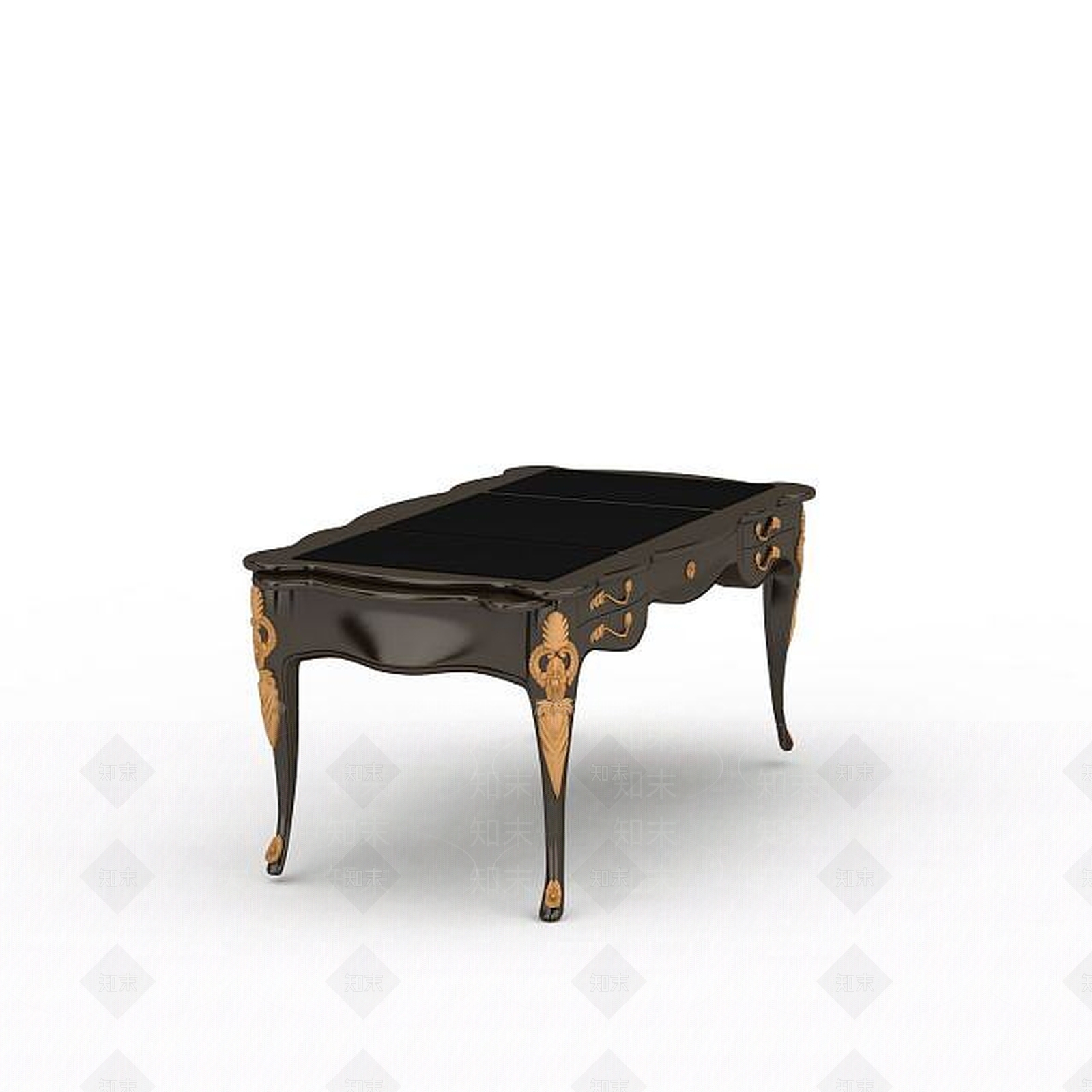 现代简约书桌椅组合3D模型下载【ID:1195749934】