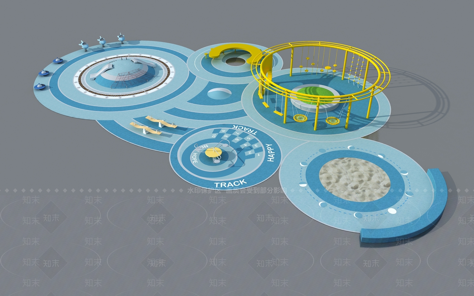 现代其他景观小品3D模型下载【ID:1195752271】