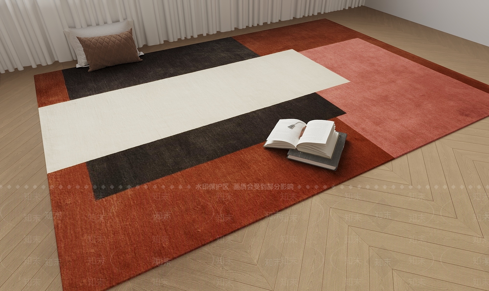 法式中古地毯3D模型下载【ID:1195752411】