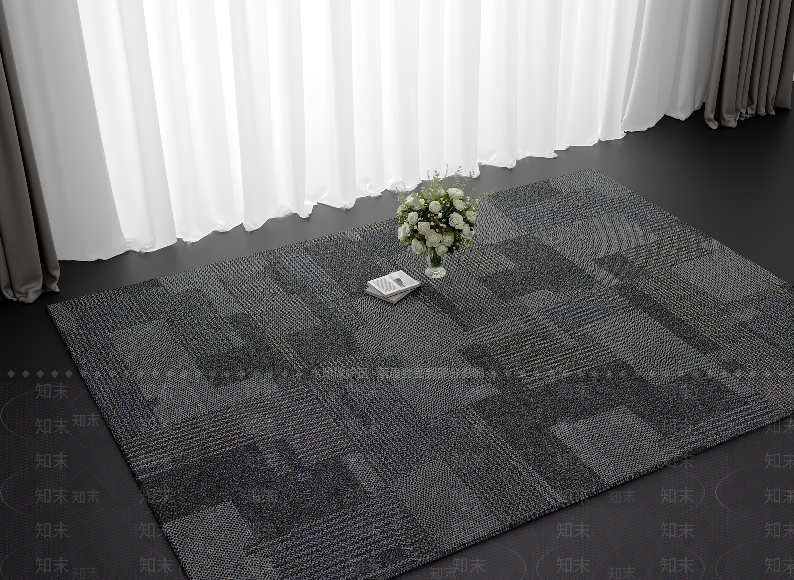 现代意式地毯3D模型下载【ID:1195753671】