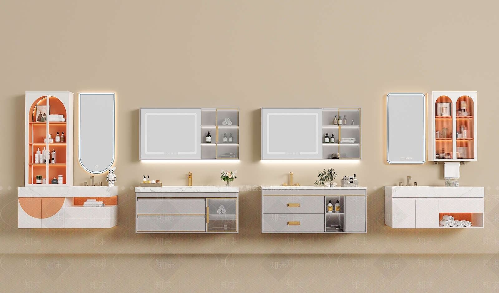 浴室柜3D模型下载【ID:1195754355】