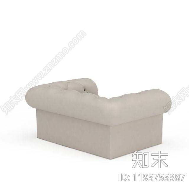 欧式古典欧式单人沙发3D模型下载【ID:1195755387】