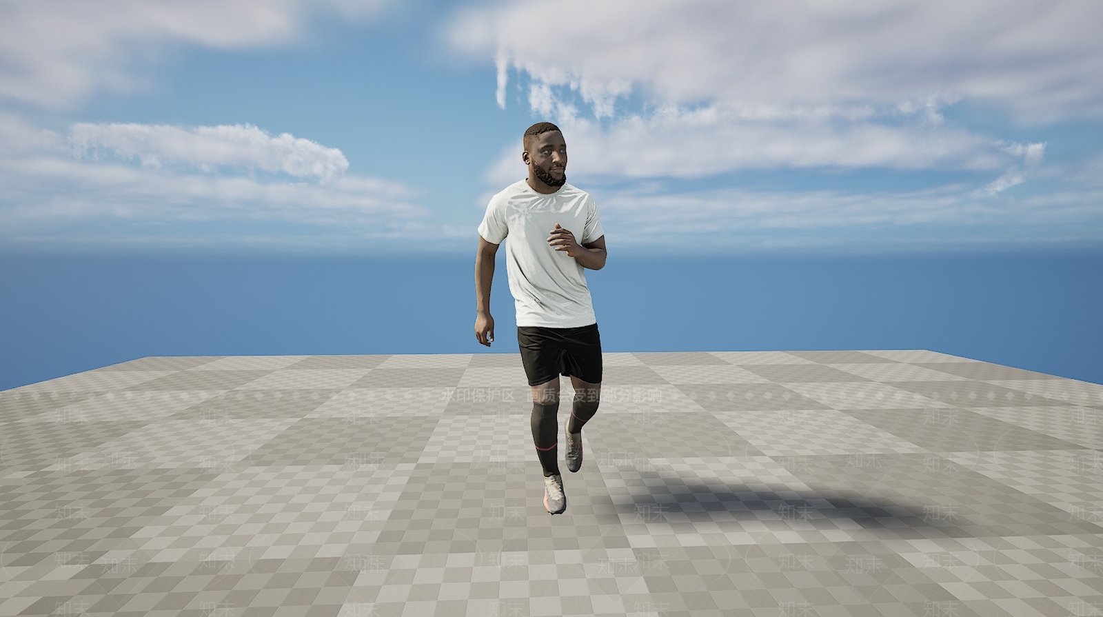 现代健身运动男人跑步3D模型下载【ID:1195756044】