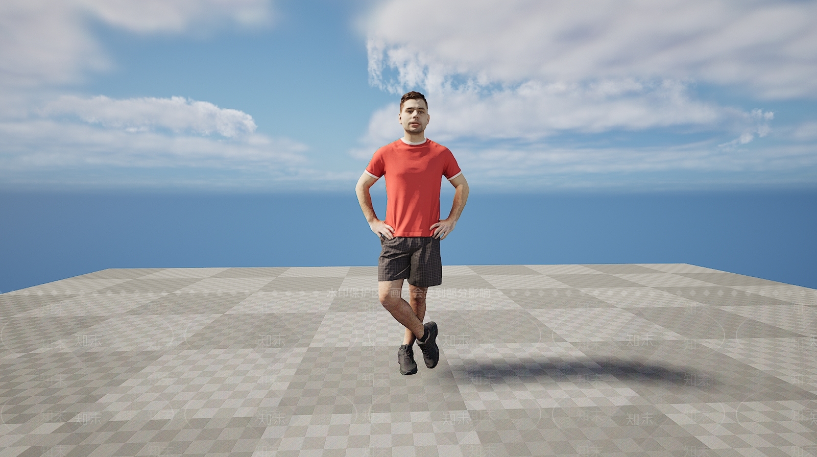 现代健身运动男人3D模型下载【ID:1195756154】