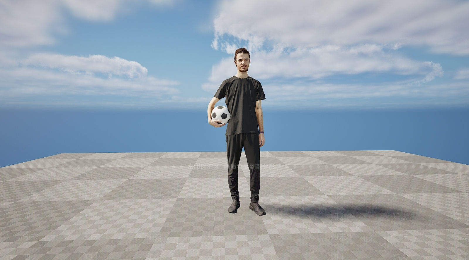 现代运动打篮球男人3D模型下载【ID:1195756402】