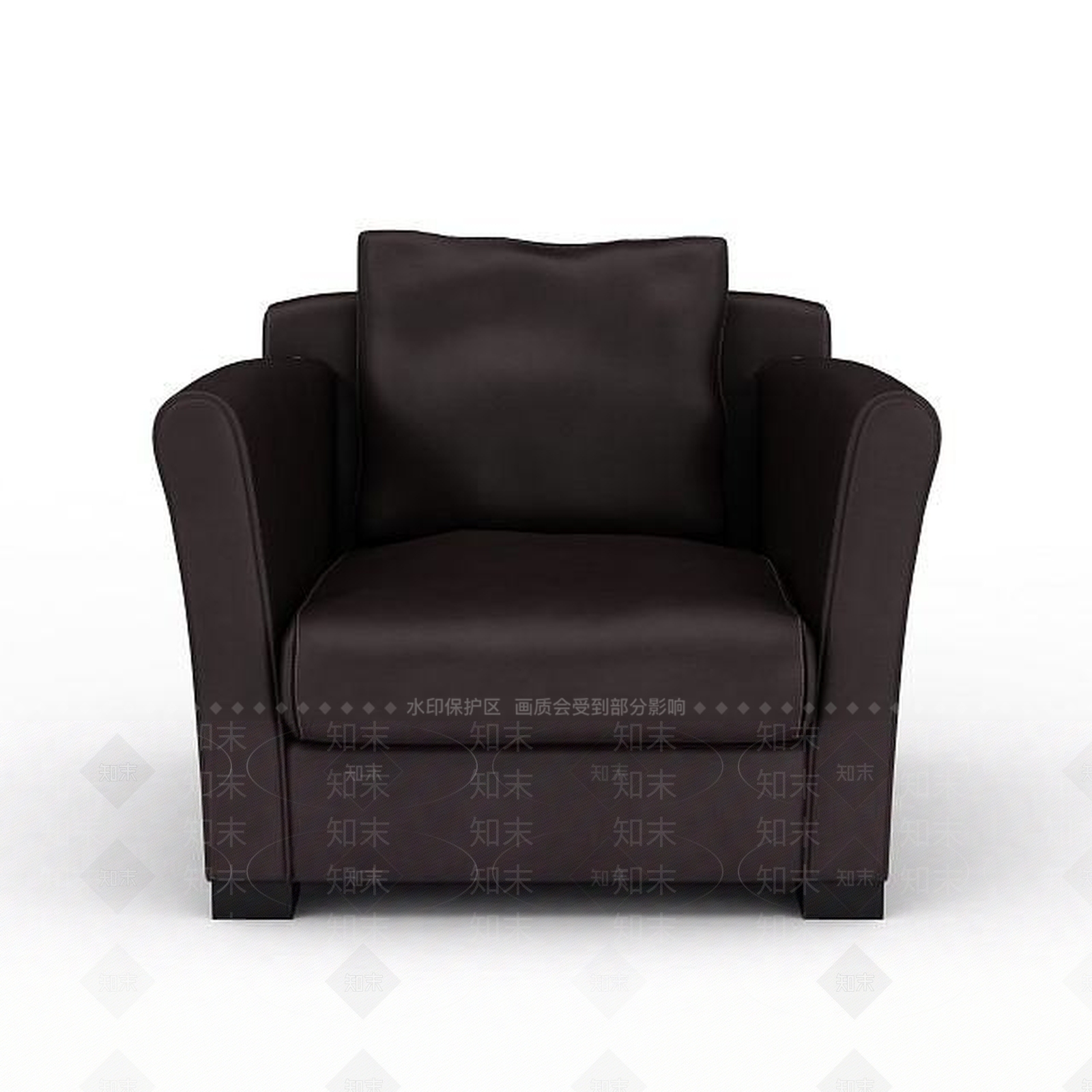 现代单人沙发3D模型下载【ID:1195757747】