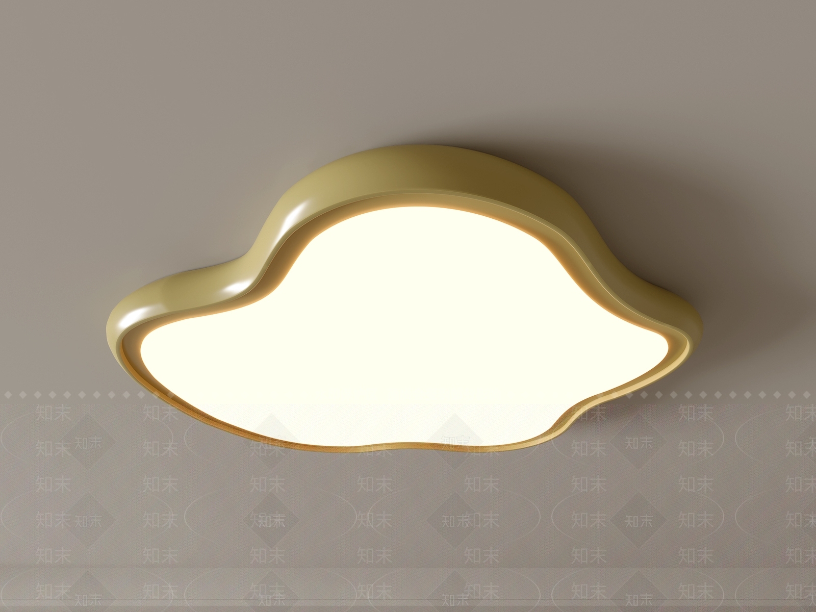 现代吸顶灯3D模型下载【ID:1195759603】
