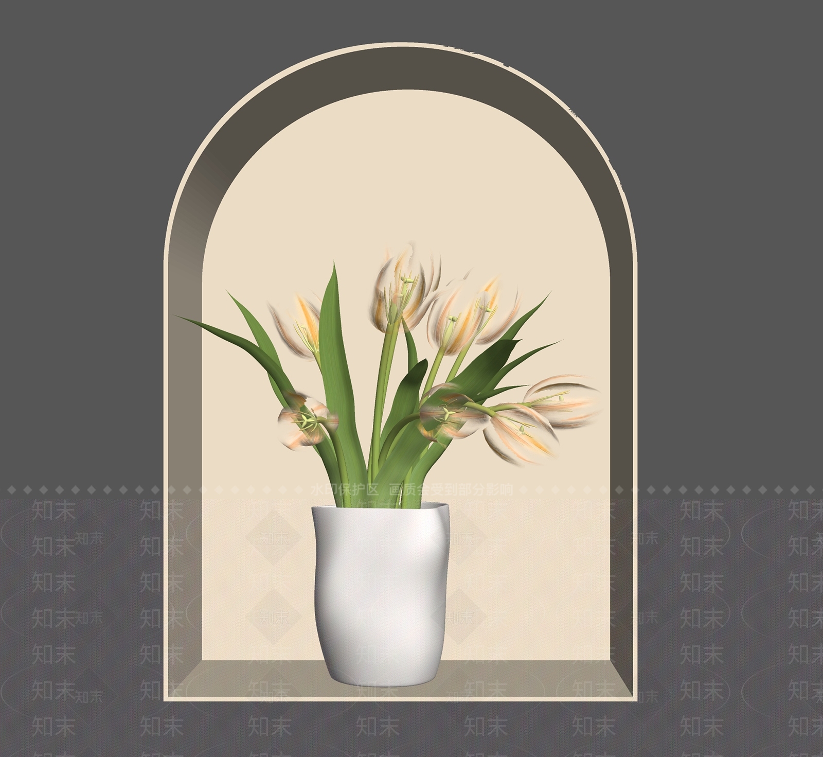 现代花艺SU模型下载【ID:1195759907】