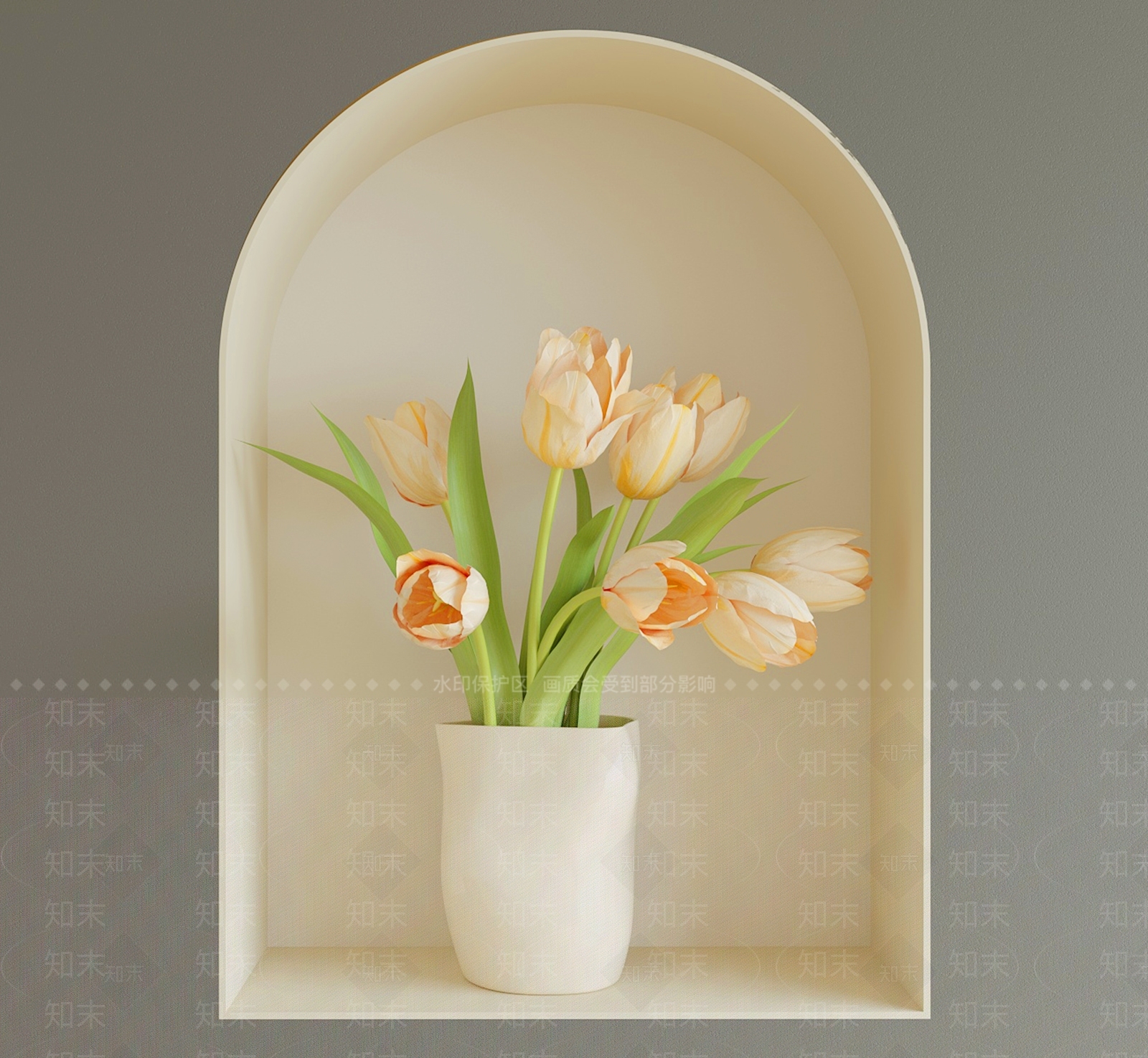 现代花艺SU模型下载【ID:1195759907】