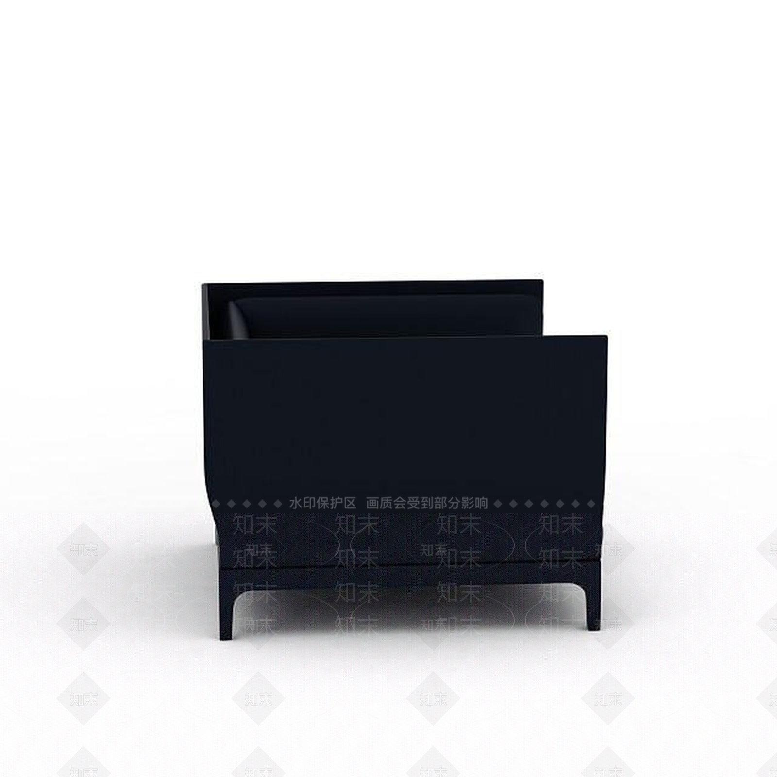 现代单人沙发3D模型下载【ID:1195760622】