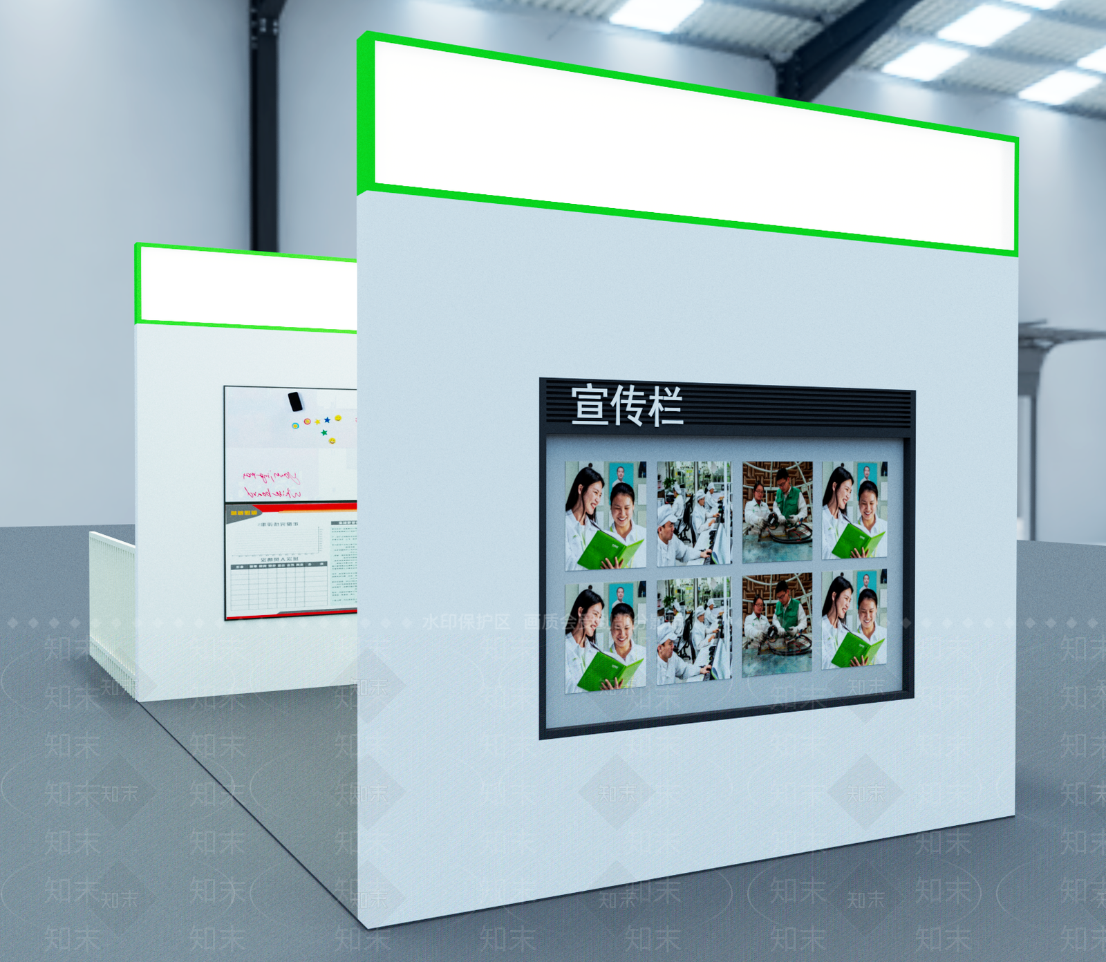 现代厂房SU模型下载【ID:1195762837】