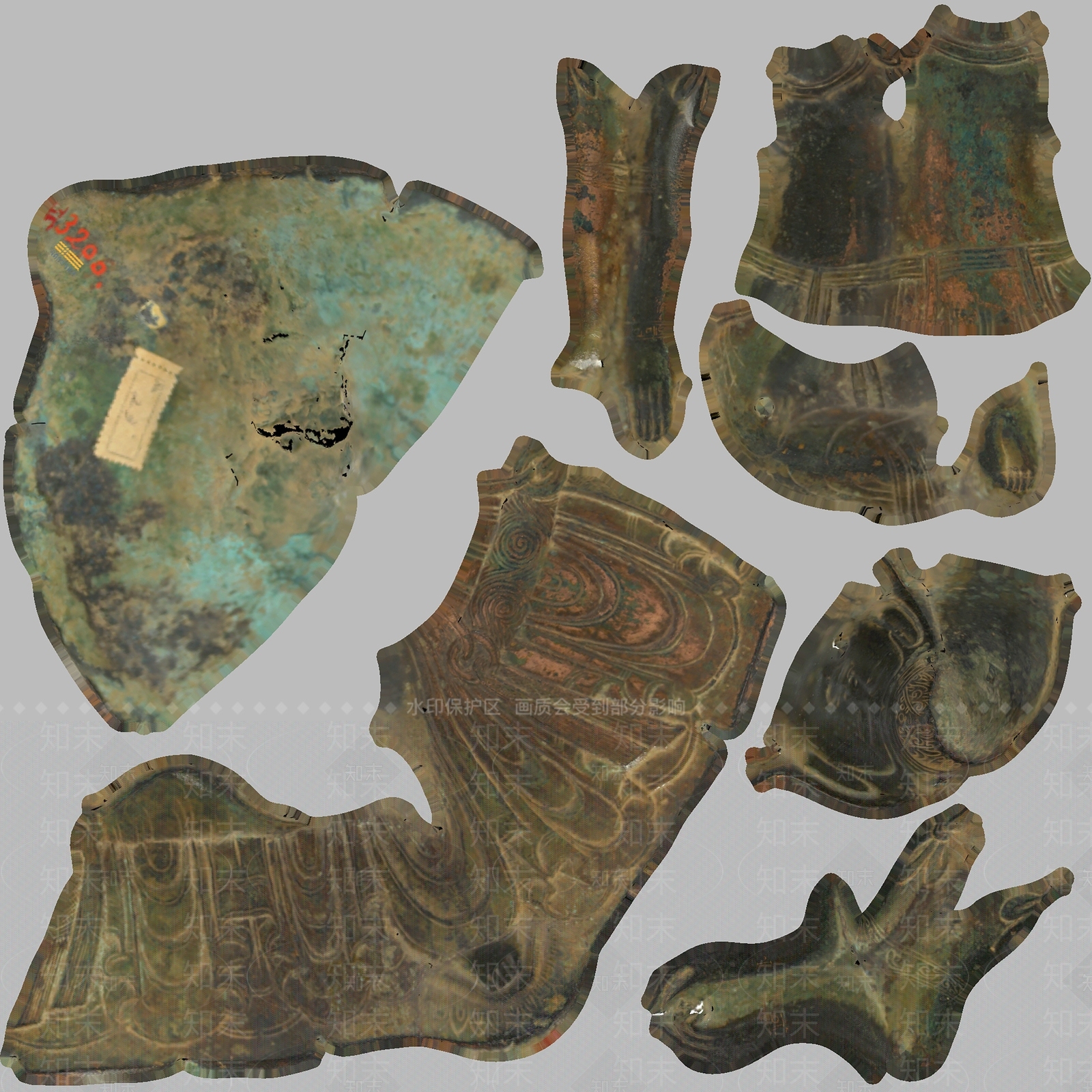 现代古董文物铜器佛像3D模型下载【ID:1195766279】