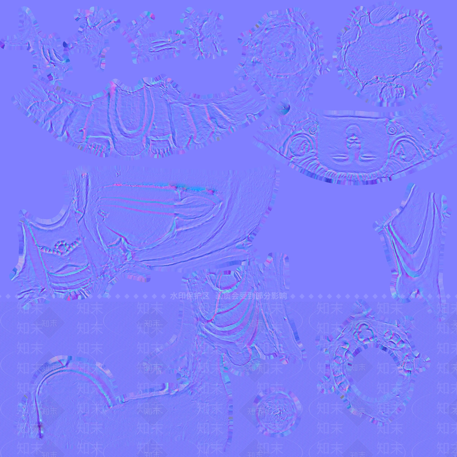 现代旧物文物金身观音像佛像3D模型下载【ID:1195766367】