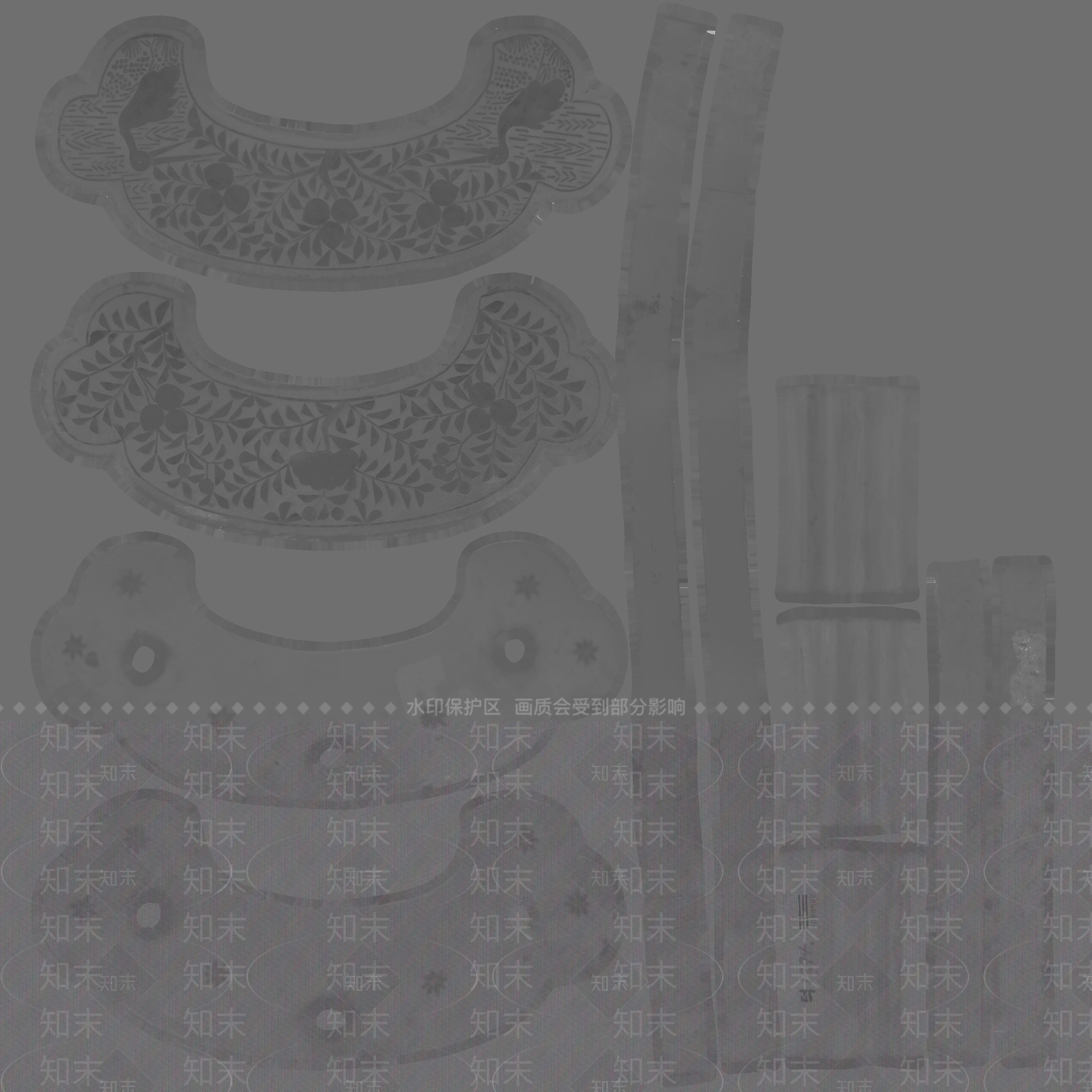 现代古董文物铜器3D模型下载【ID:1195766657】