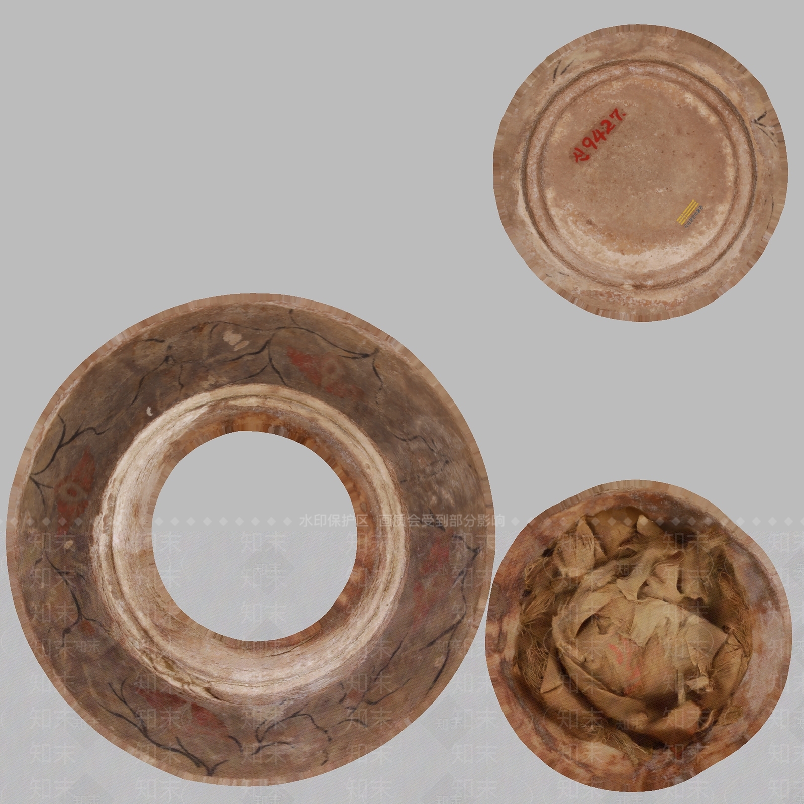 现代文物陶泥盆碗3D模型下载【ID:1195766707】