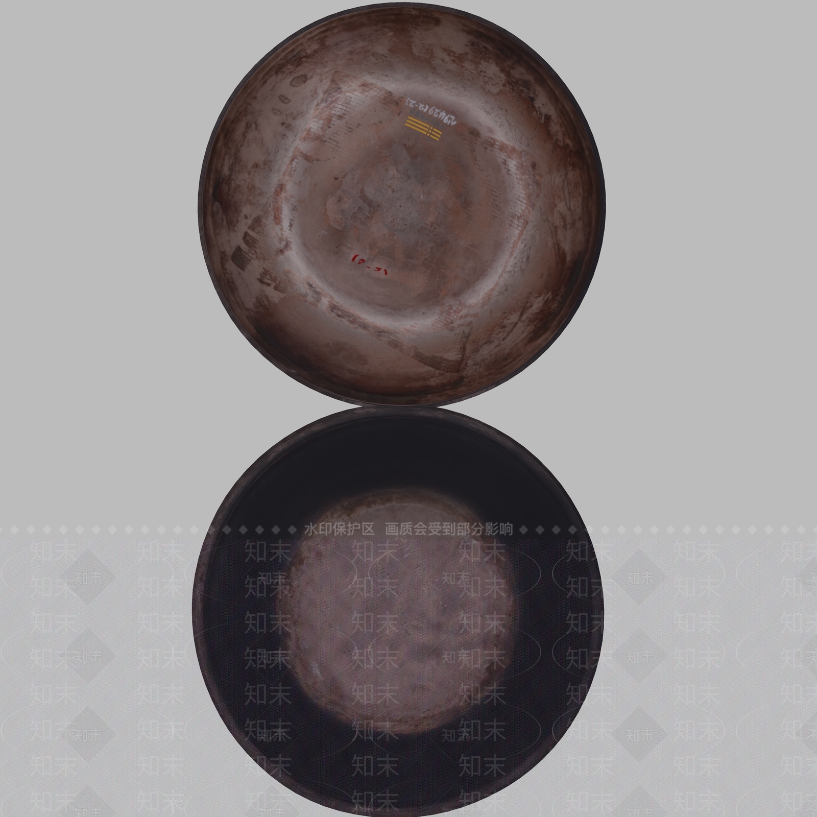 现代文物陶泥盆碗3D模型下载【ID:1195766834】