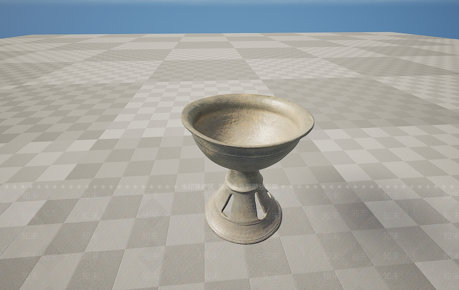 现代古董文物青铜器酒杯酒盅3D模型下载【ID:1195767715】