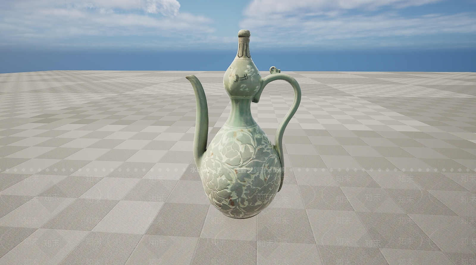 现代文物朝鲜的陶器和青瓷3D模型下载【ID:1195768767】