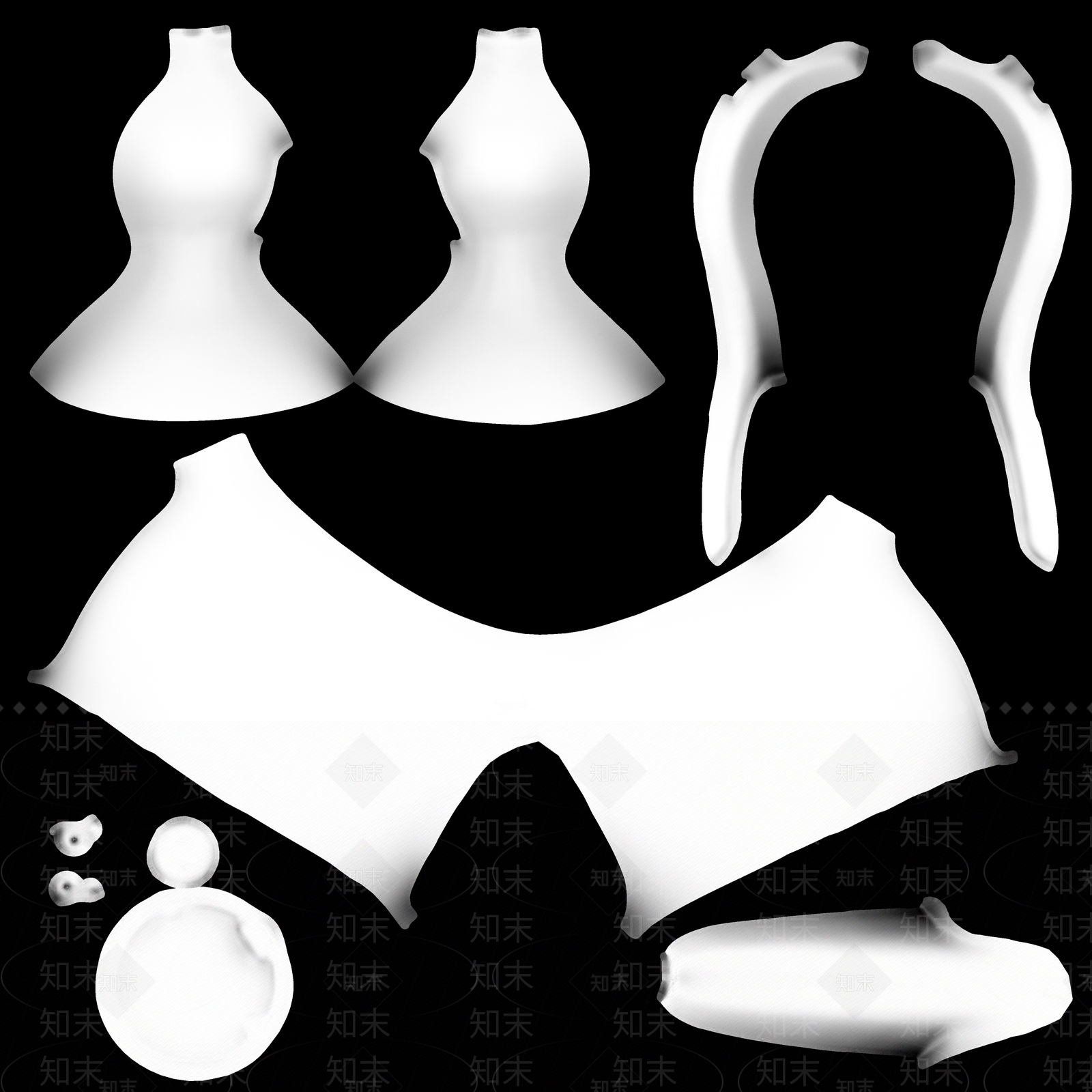 现代文物朝鲜的陶器和青瓷3D模型下载【ID:1195768767】