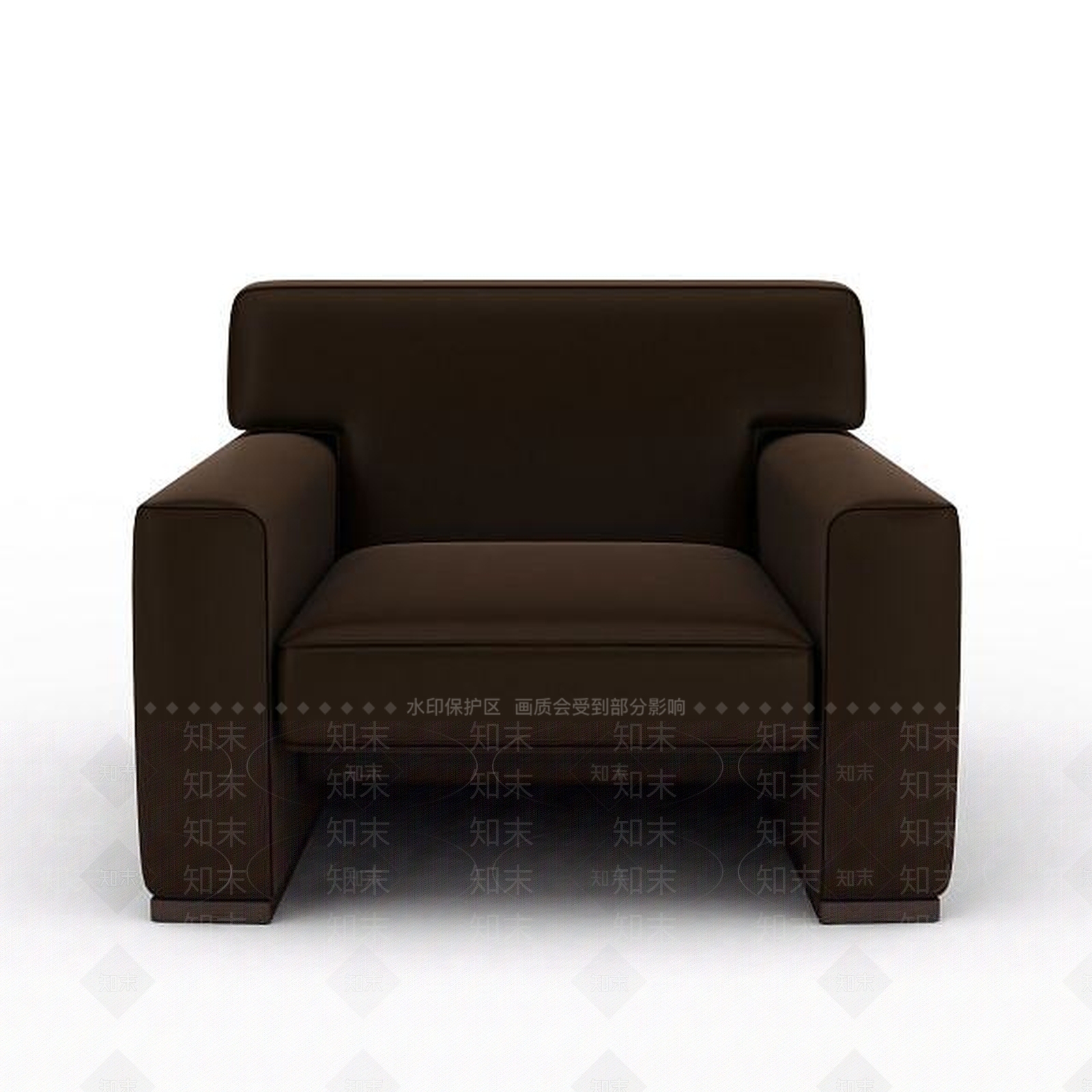 现代新式单人沙发3D模型下载【ID:1195769801】