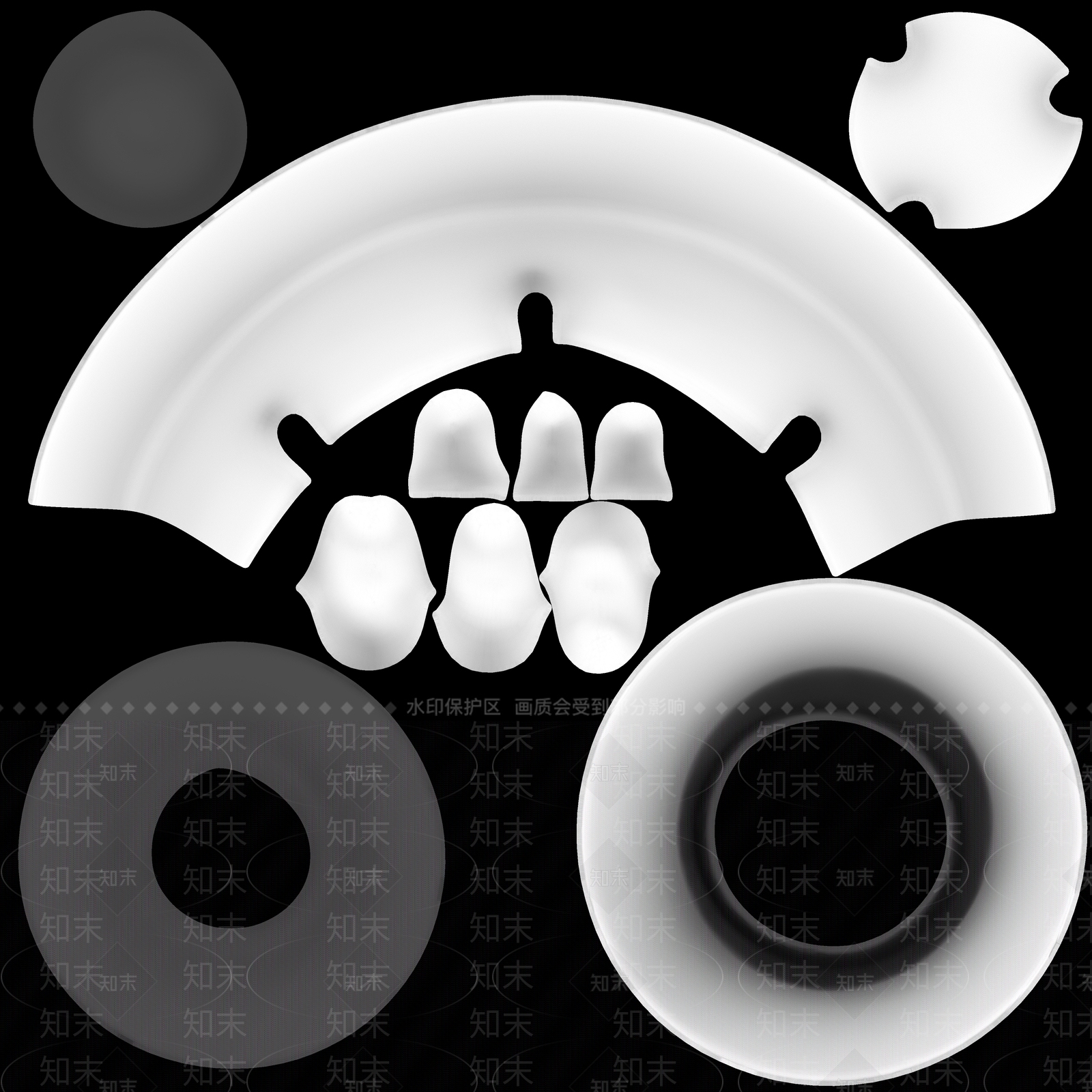 现代文物雕塑青铜器青釉熏炉3D模型下载【ID:1195771402】