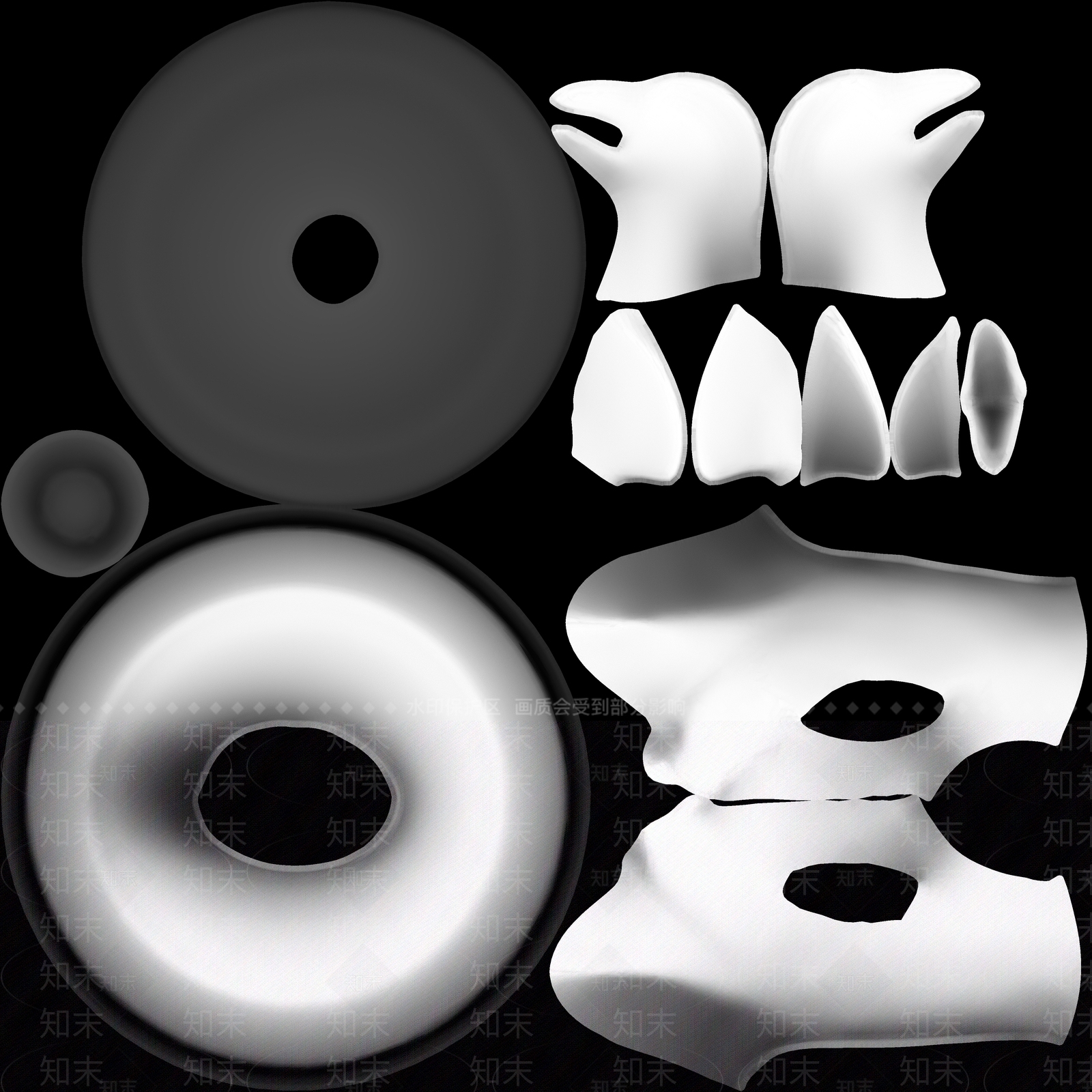 现代文物雕塑青铜器青釉熏炉3D模型下载【ID:1195771402】