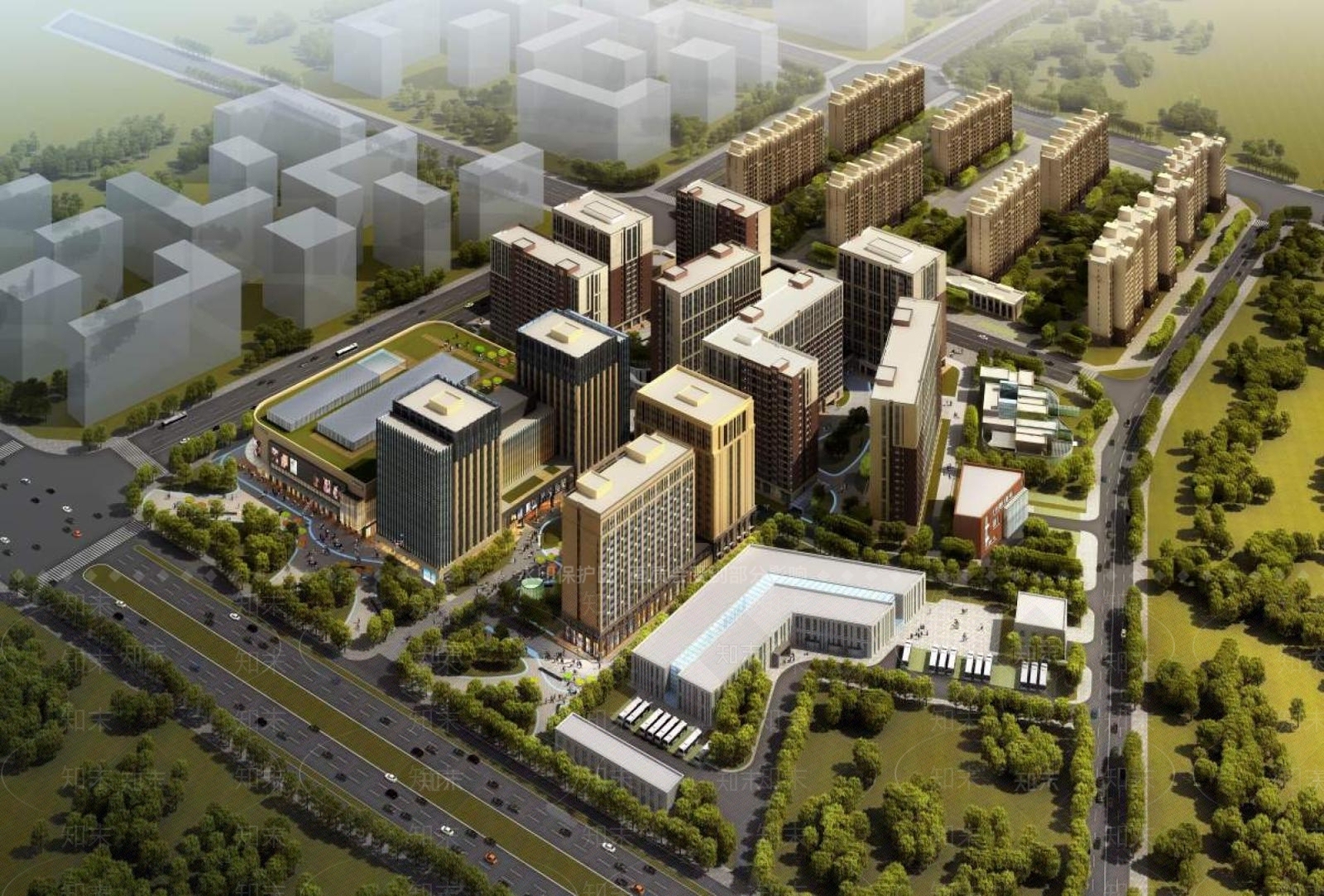 现代高层住宅3D模型下载【ID:1195771905】