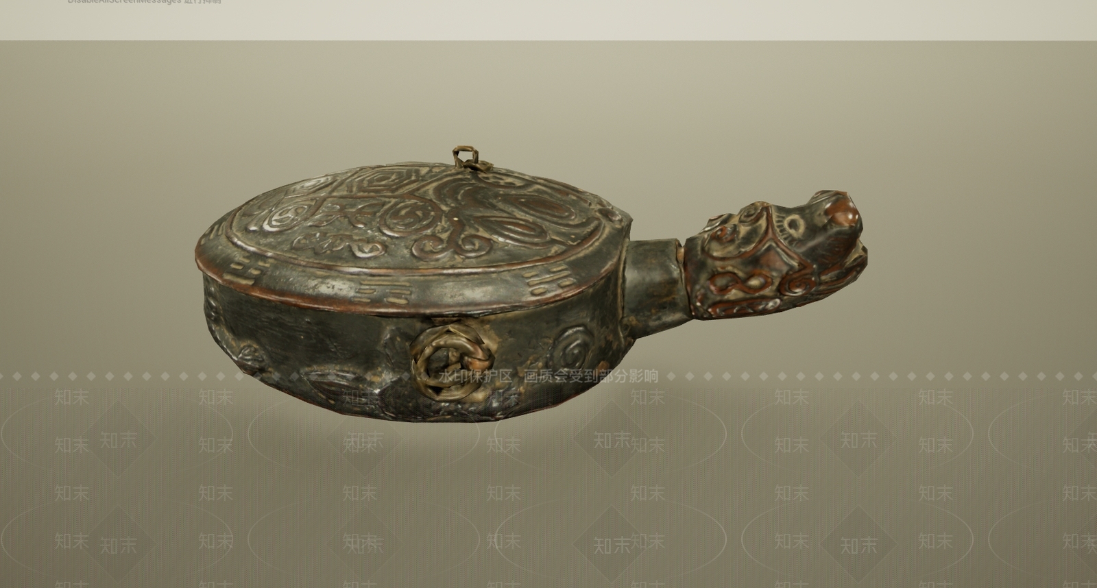 现代古董文物铜器3D模型下载【ID:1195772117】
