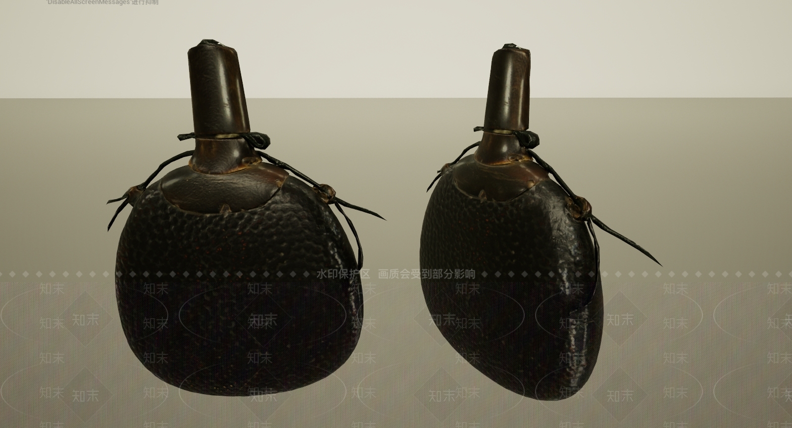 现代文物水袋酒壶3D模型下载【ID:1195772385】