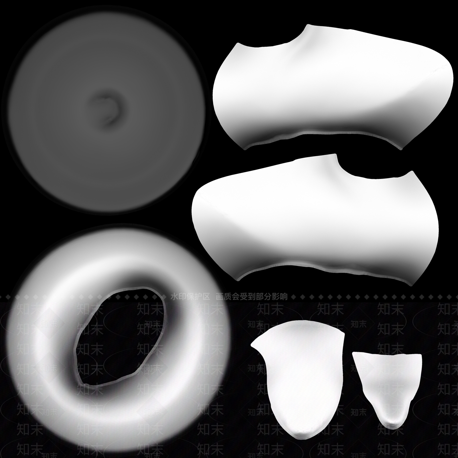 现代文物雕塑青釉熏炉3D模型下载【ID:1195772522】
