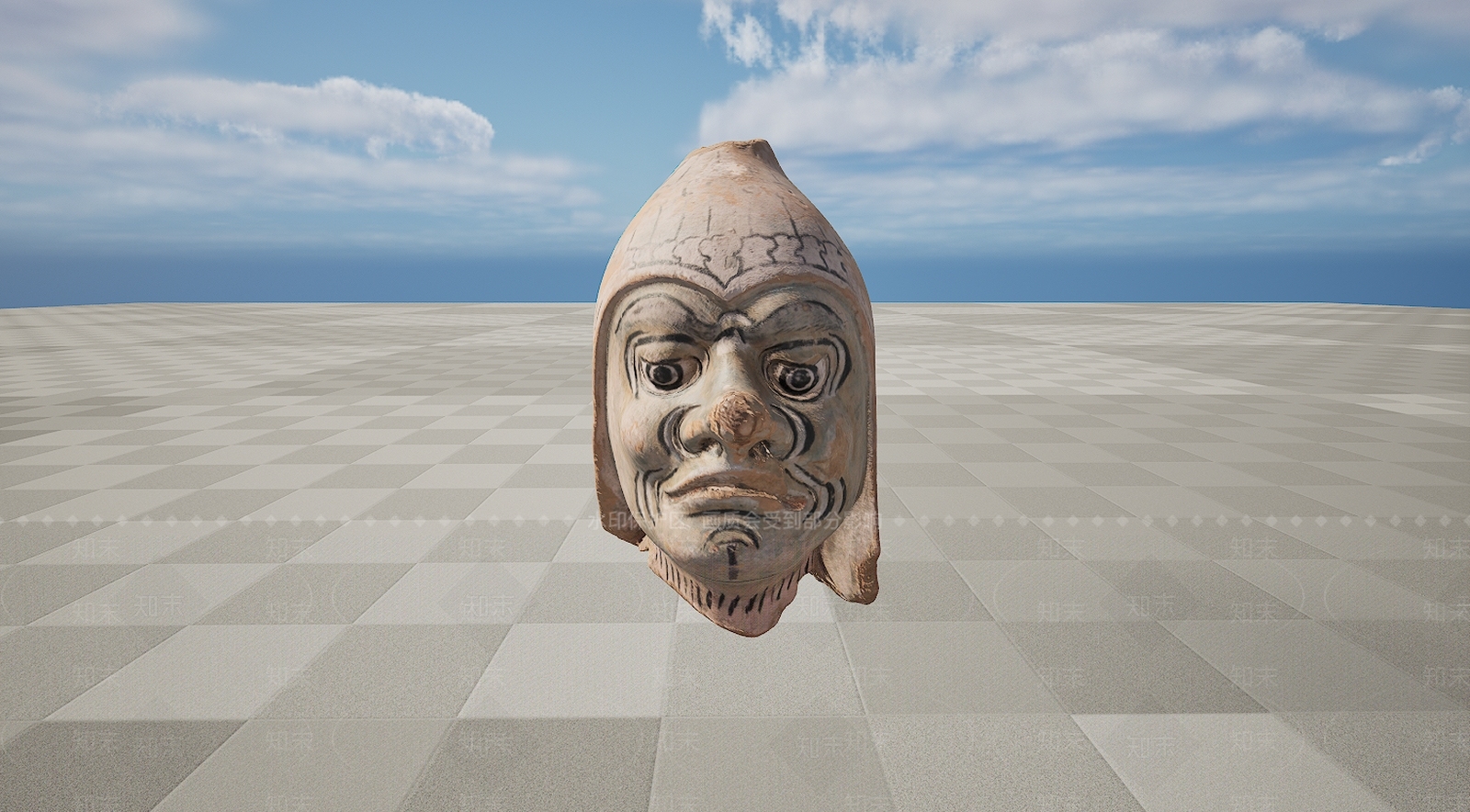 现代文物雕塑3D模型下载【ID:1195772864】