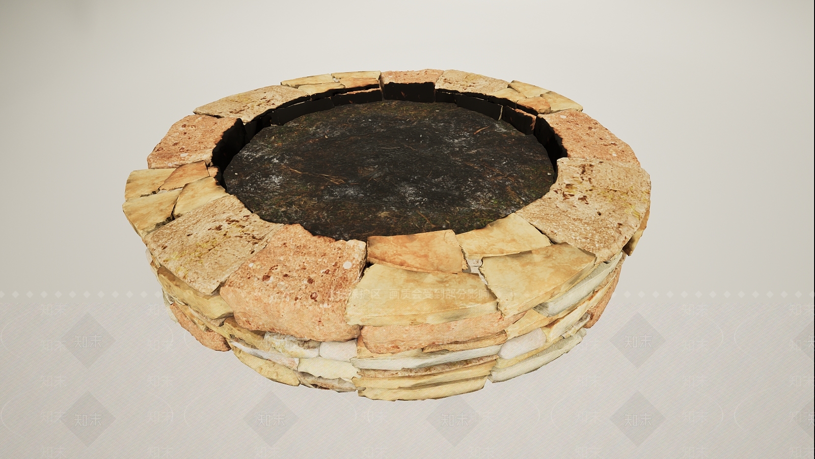现代户外烧火堆3D模型下载【ID:1195773143】
