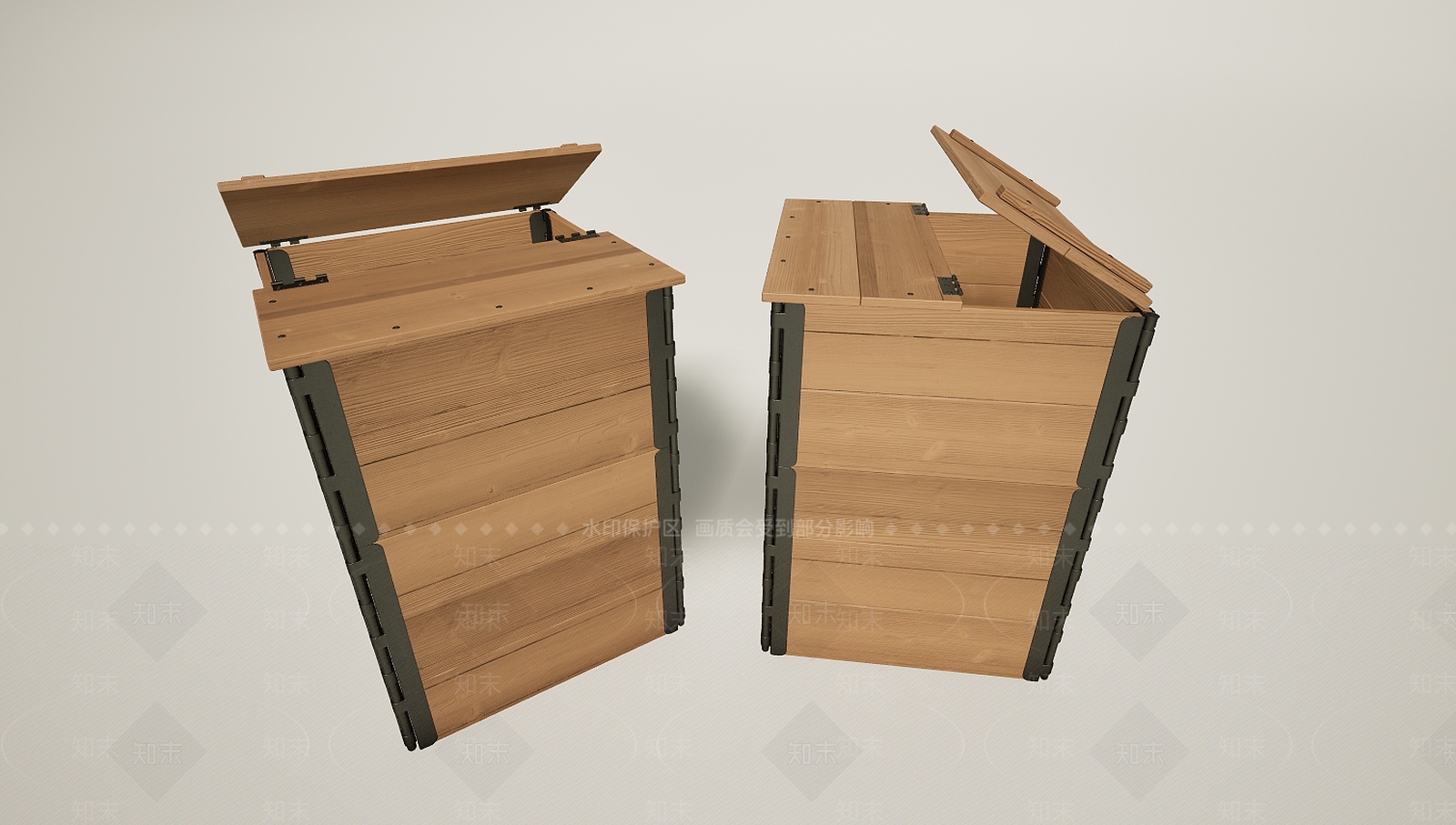 现代蜜蜂养殖蜂巢蜂巢箱3D模型下载【ID:1195774670】