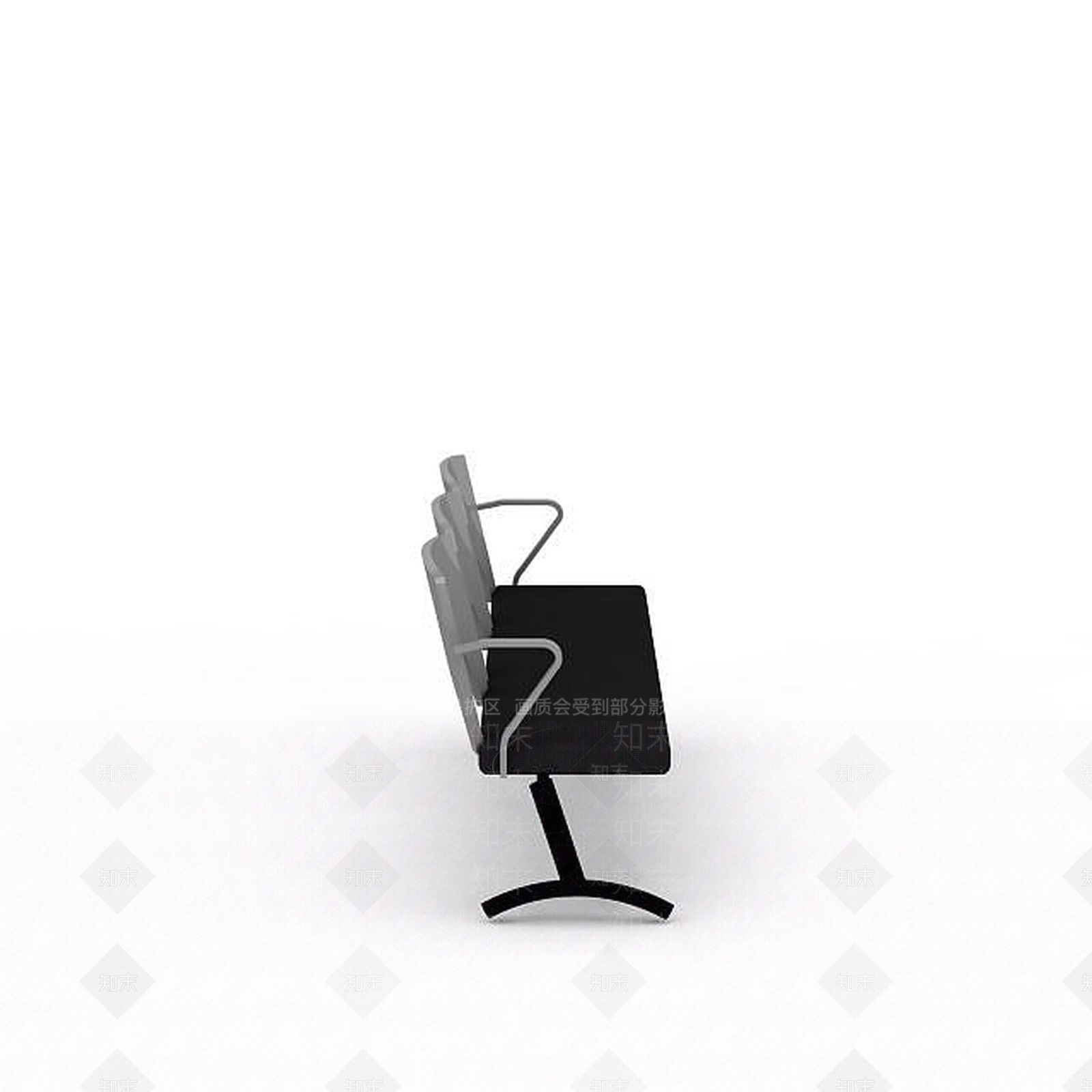 现代公共排椅3D模型下载【ID:1195775225】