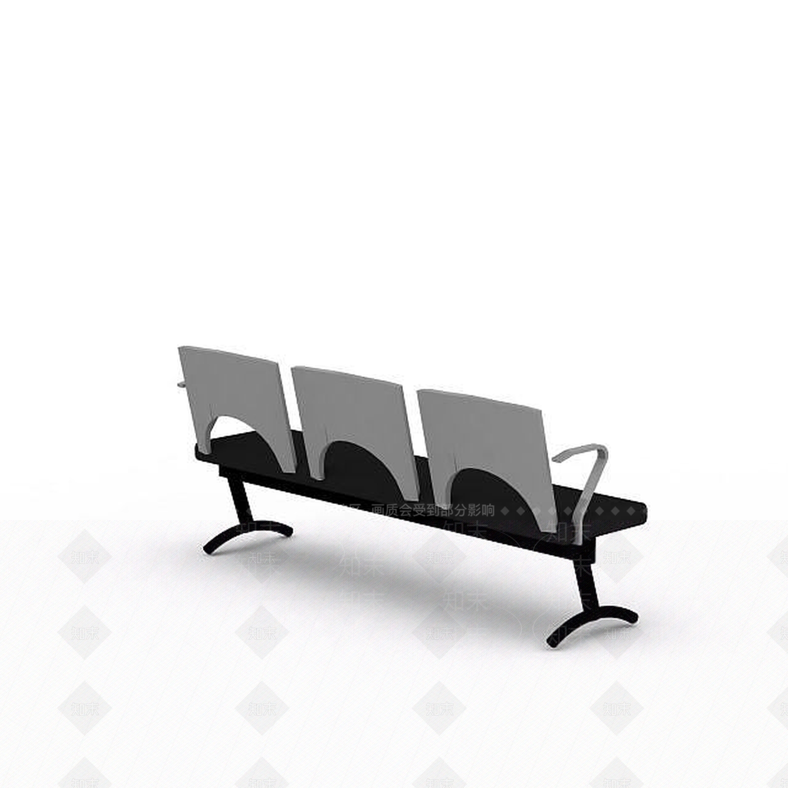 现代公共排椅3D模型下载【ID:1195775225】