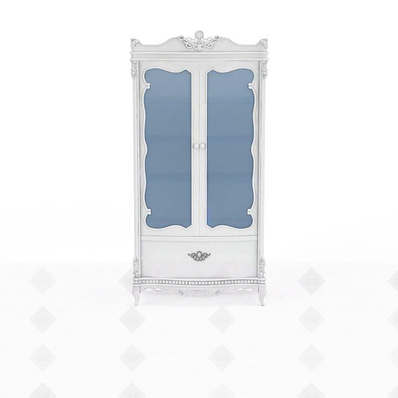 欧式古典欧式木质酒柜3D模型下载【ID:1195775919】