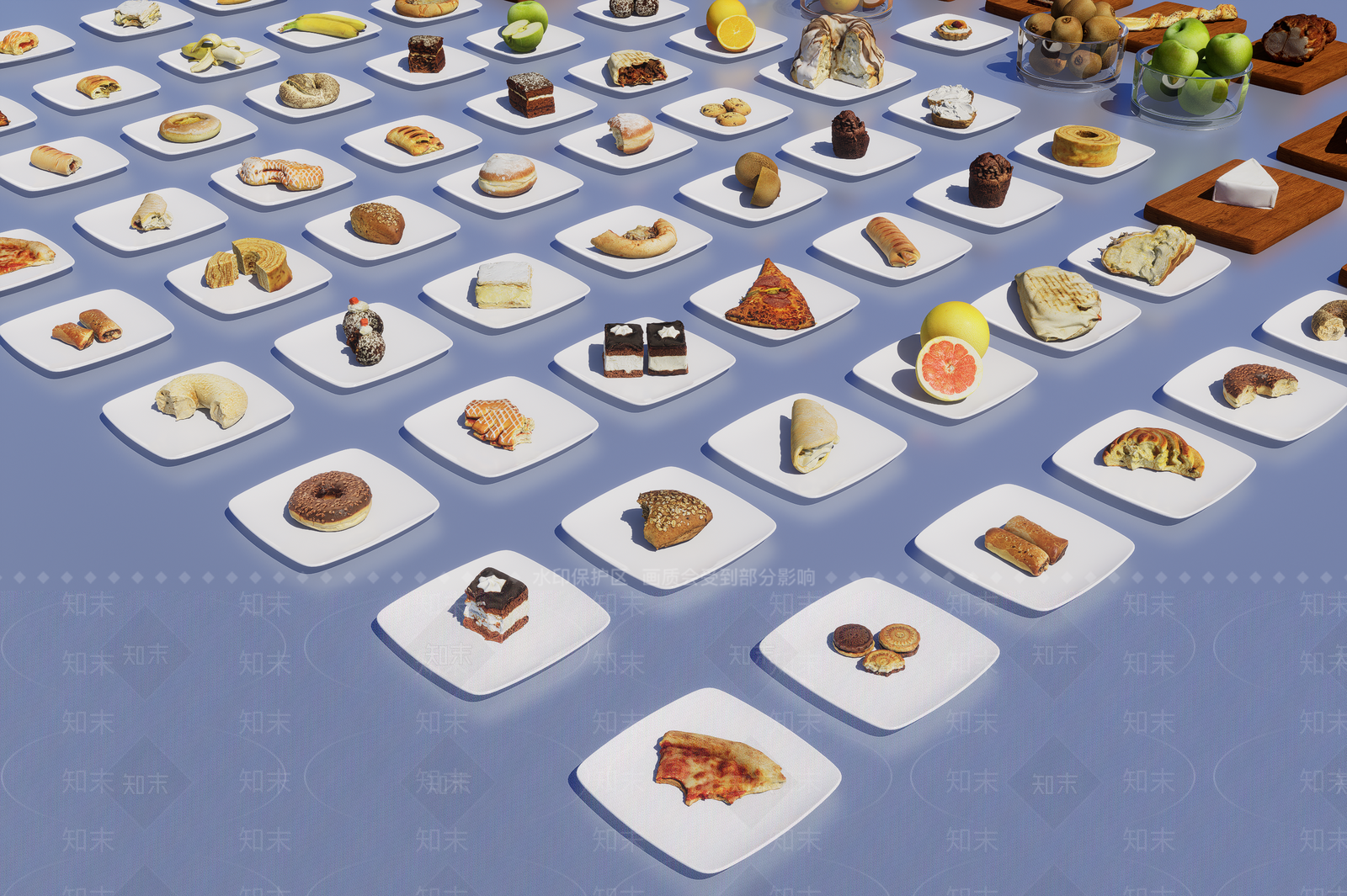 酒水食物3D模型下载【ID:1195776933】