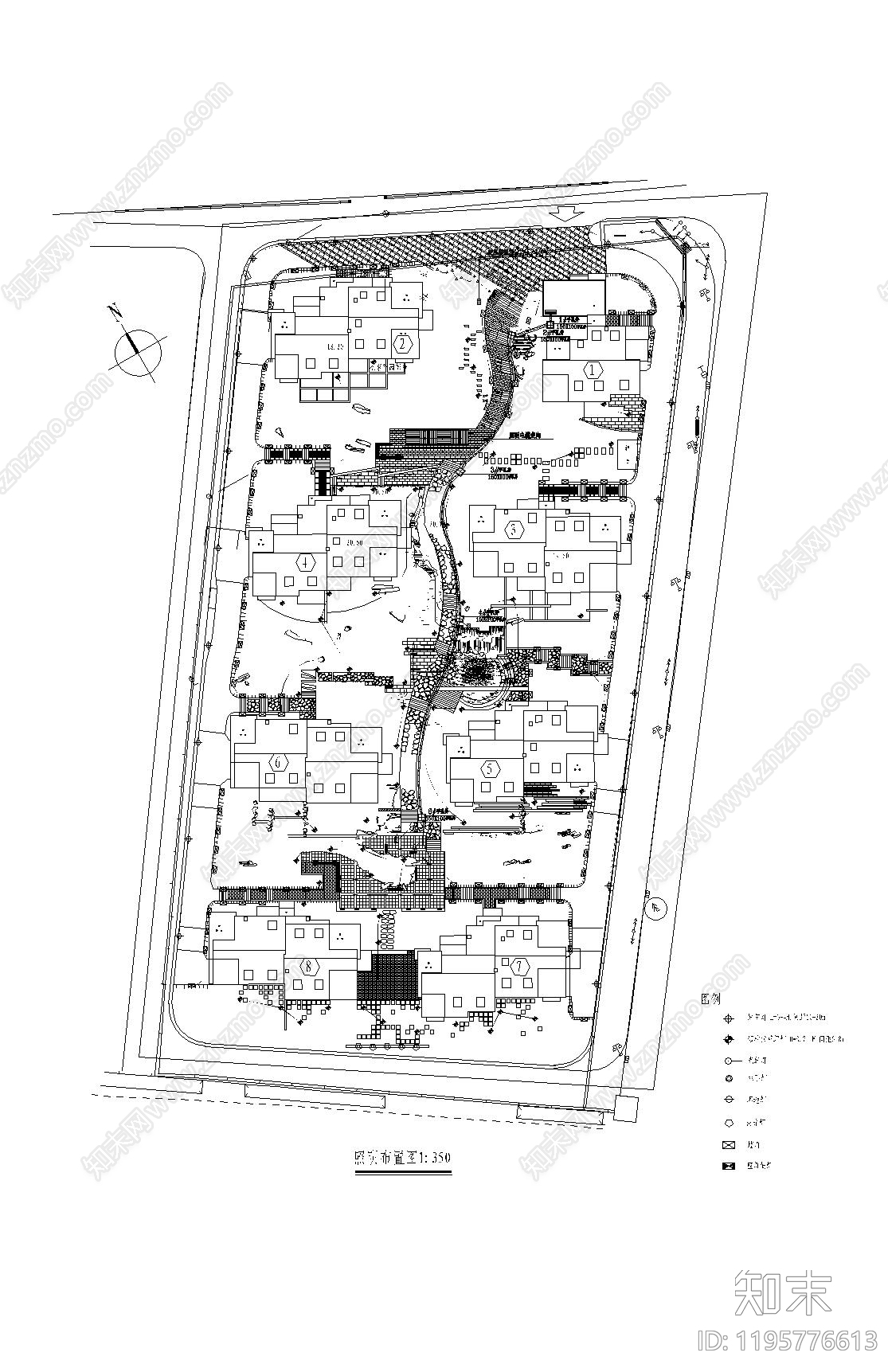 综合性公园cad施工图下载【ID:1195776613】
