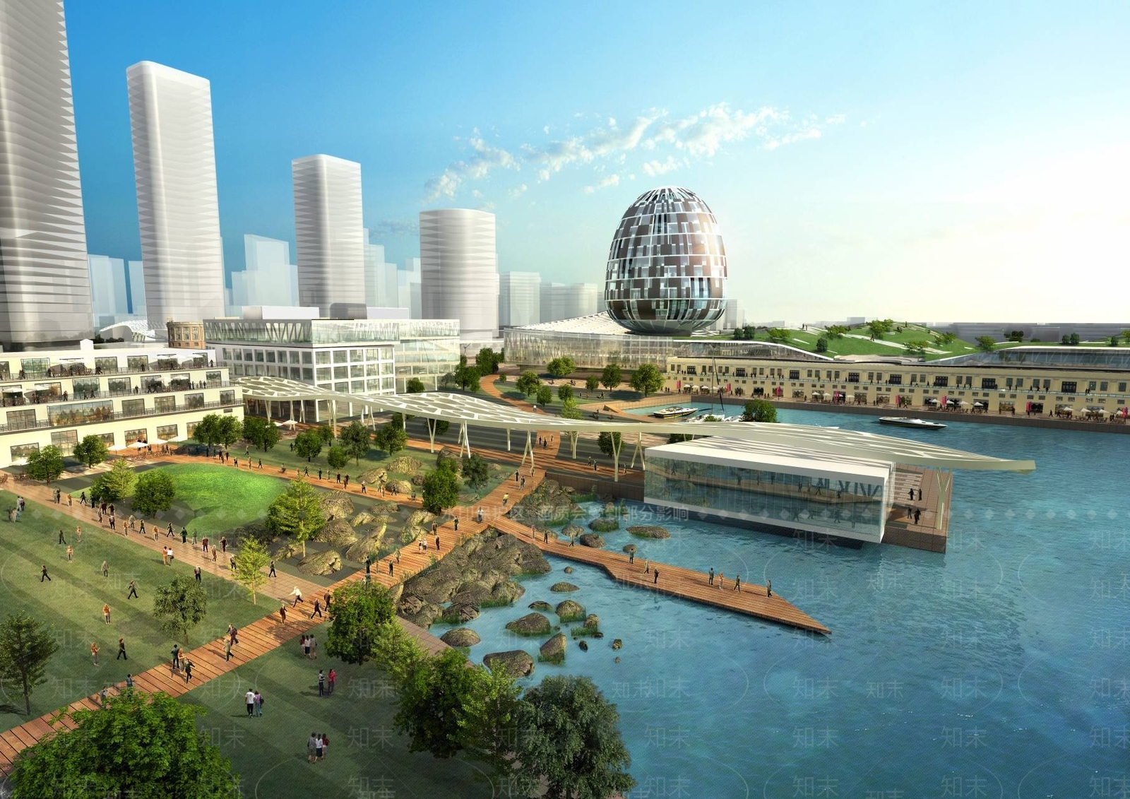 现代商场外观3D模型下载【ID:1195777767】