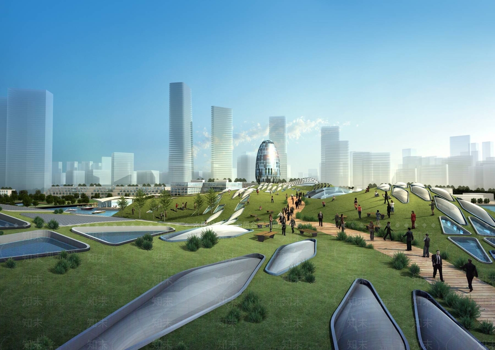 现代商场外观3D模型下载【ID:1195777767】