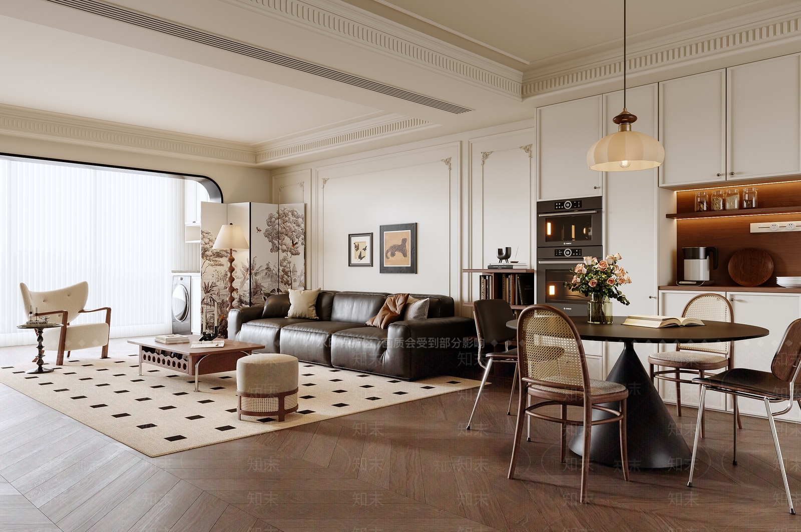 法式中古客餐厅3D模型下载【ID:1195778345】