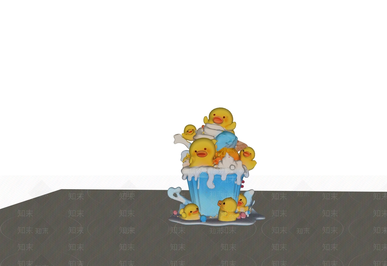 现代极简艺术装置SU模型下载【ID:1195779911】