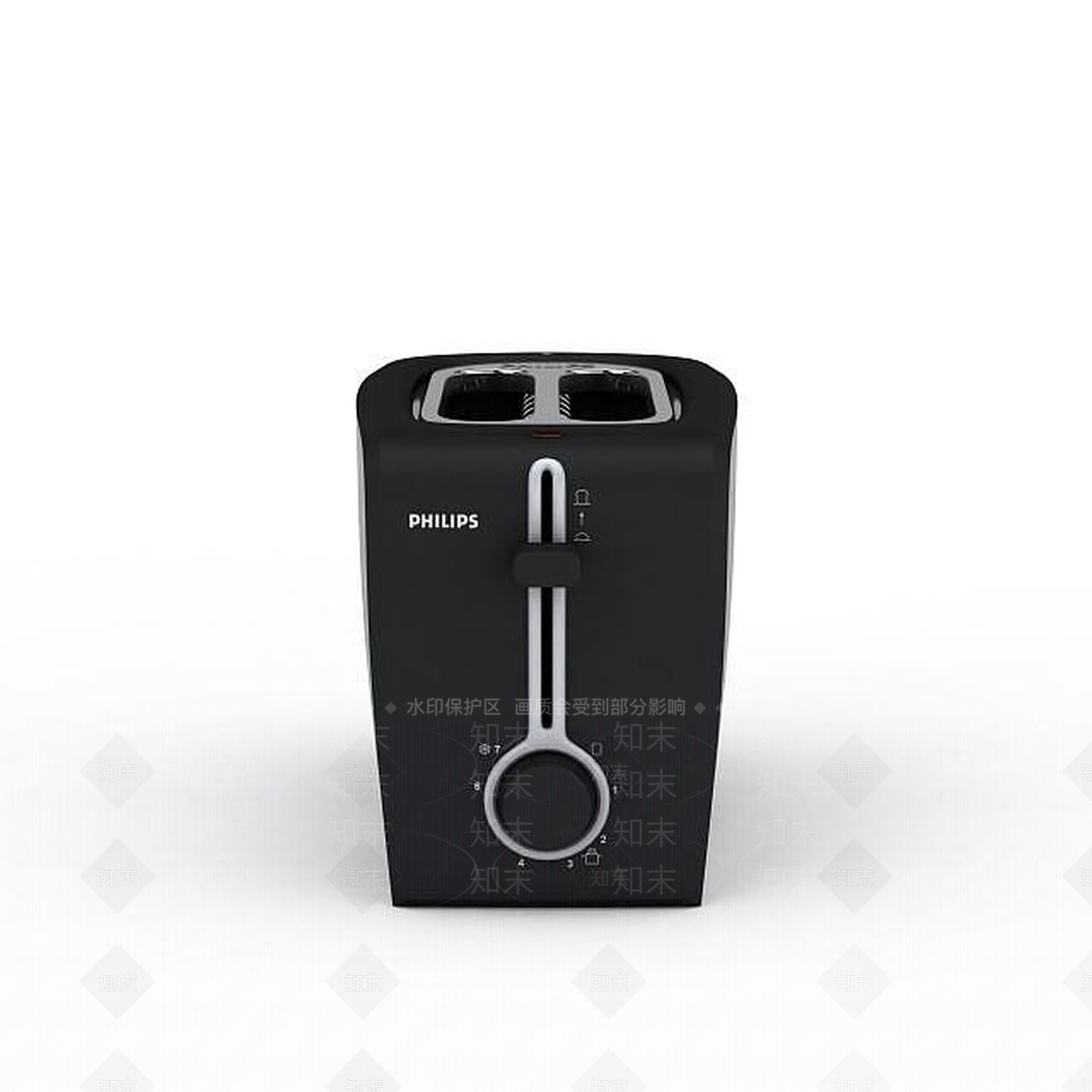 现代黑色家用烤面包机3D模型下载【ID:1195779886】