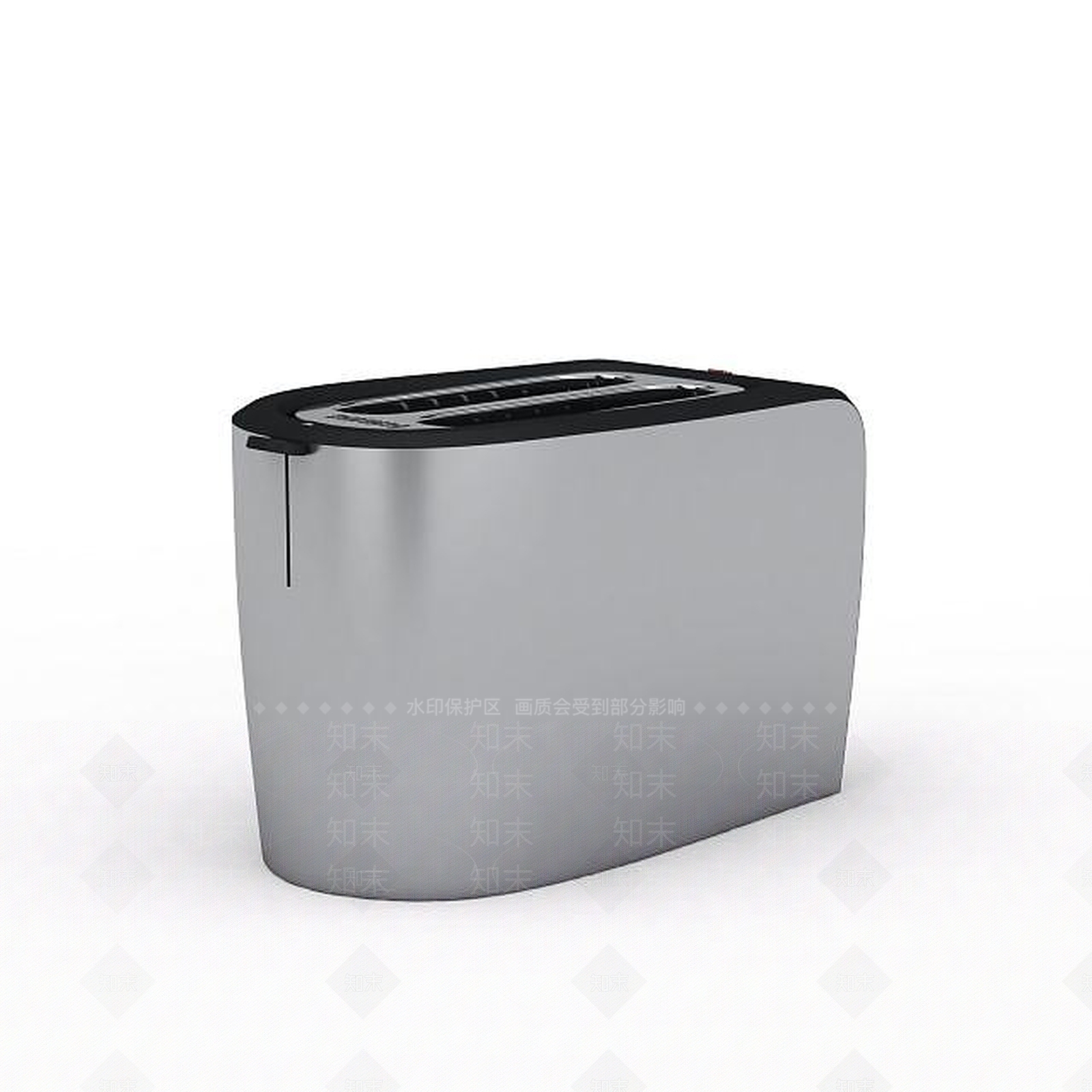 现代黑色家用烤面包机3D模型下载【ID:1195779886】