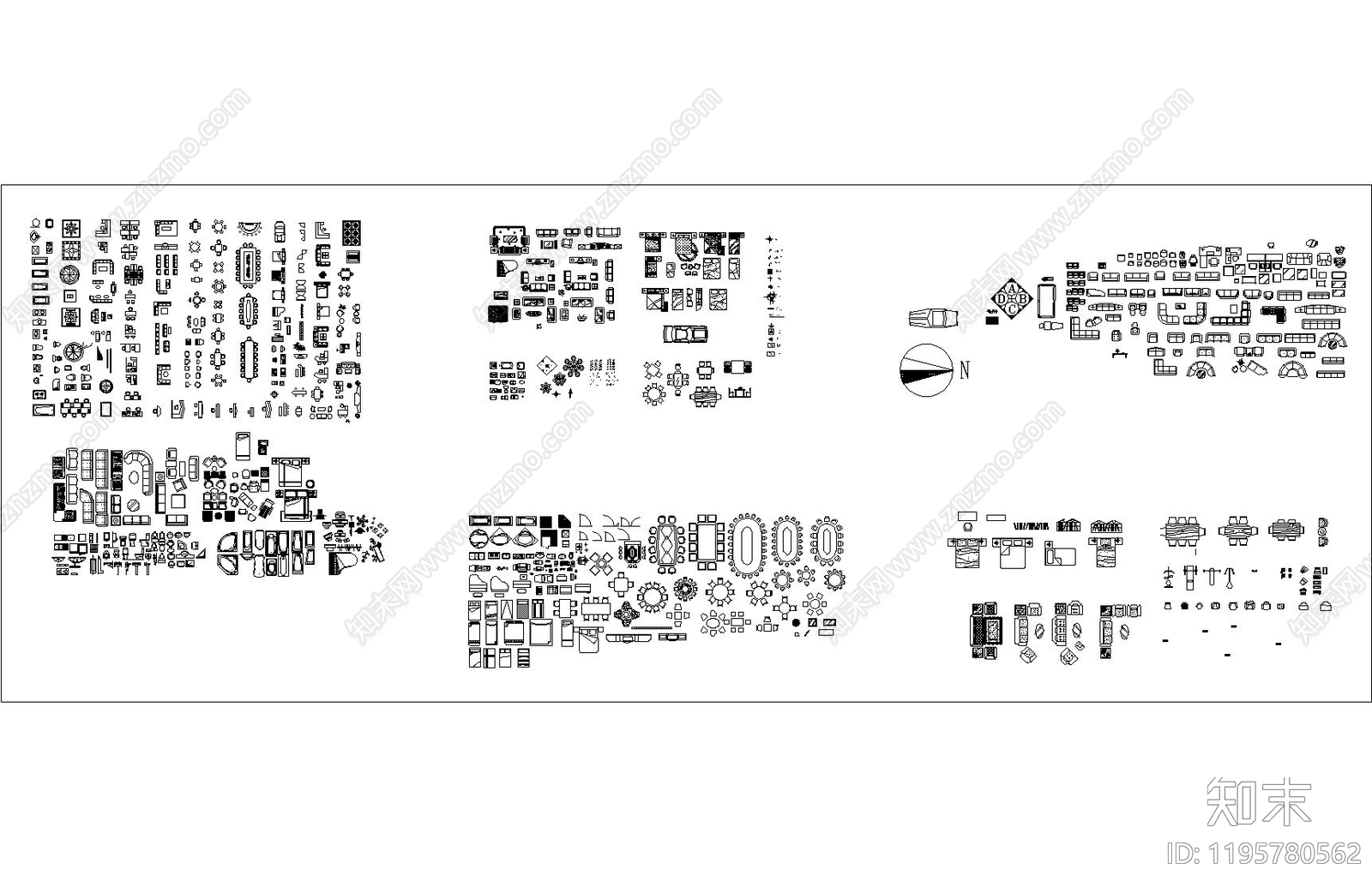 现代图例施工图下载【ID:1195780562】