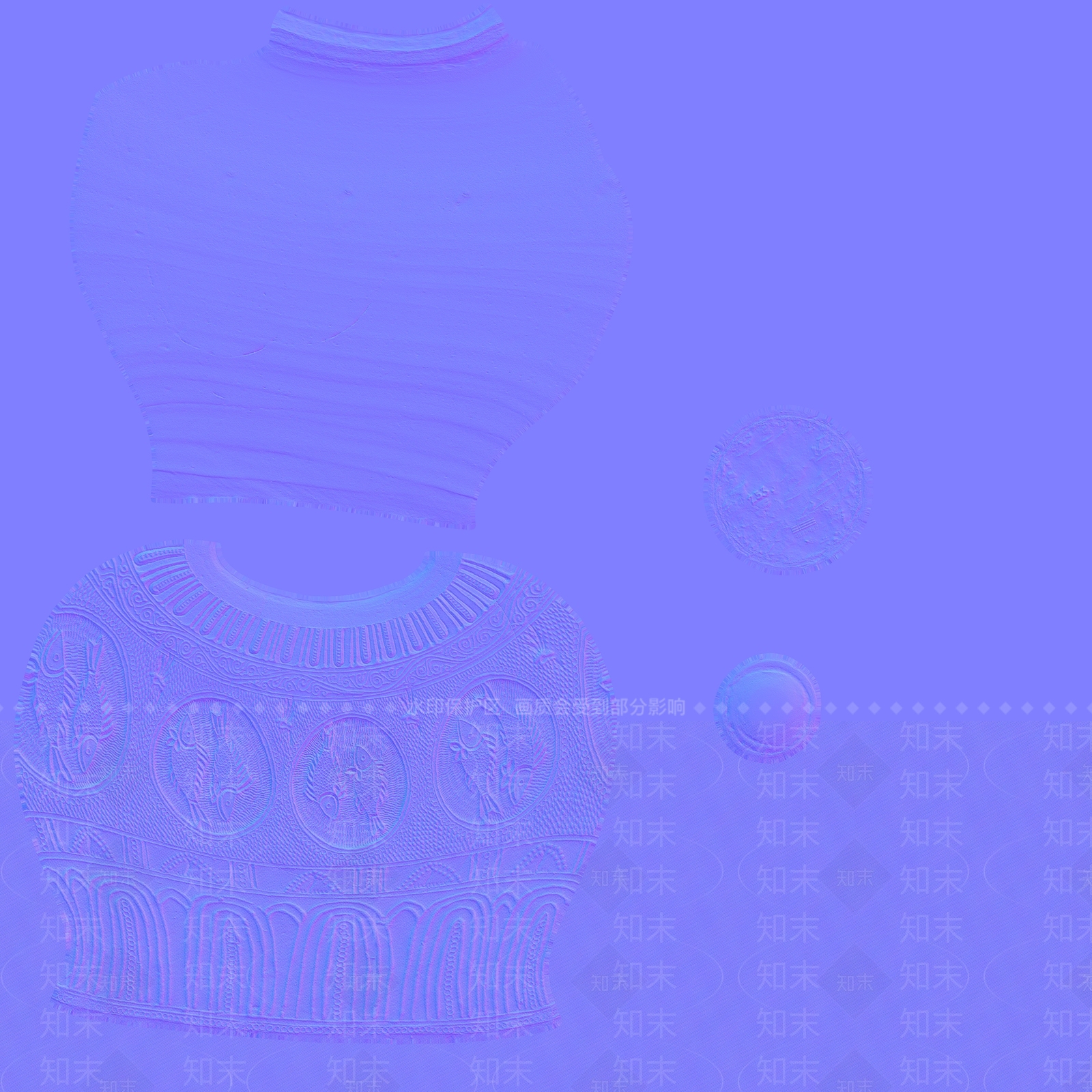 现代文物瓷器青釉梅瓶3D模型下载【ID:1195781058】